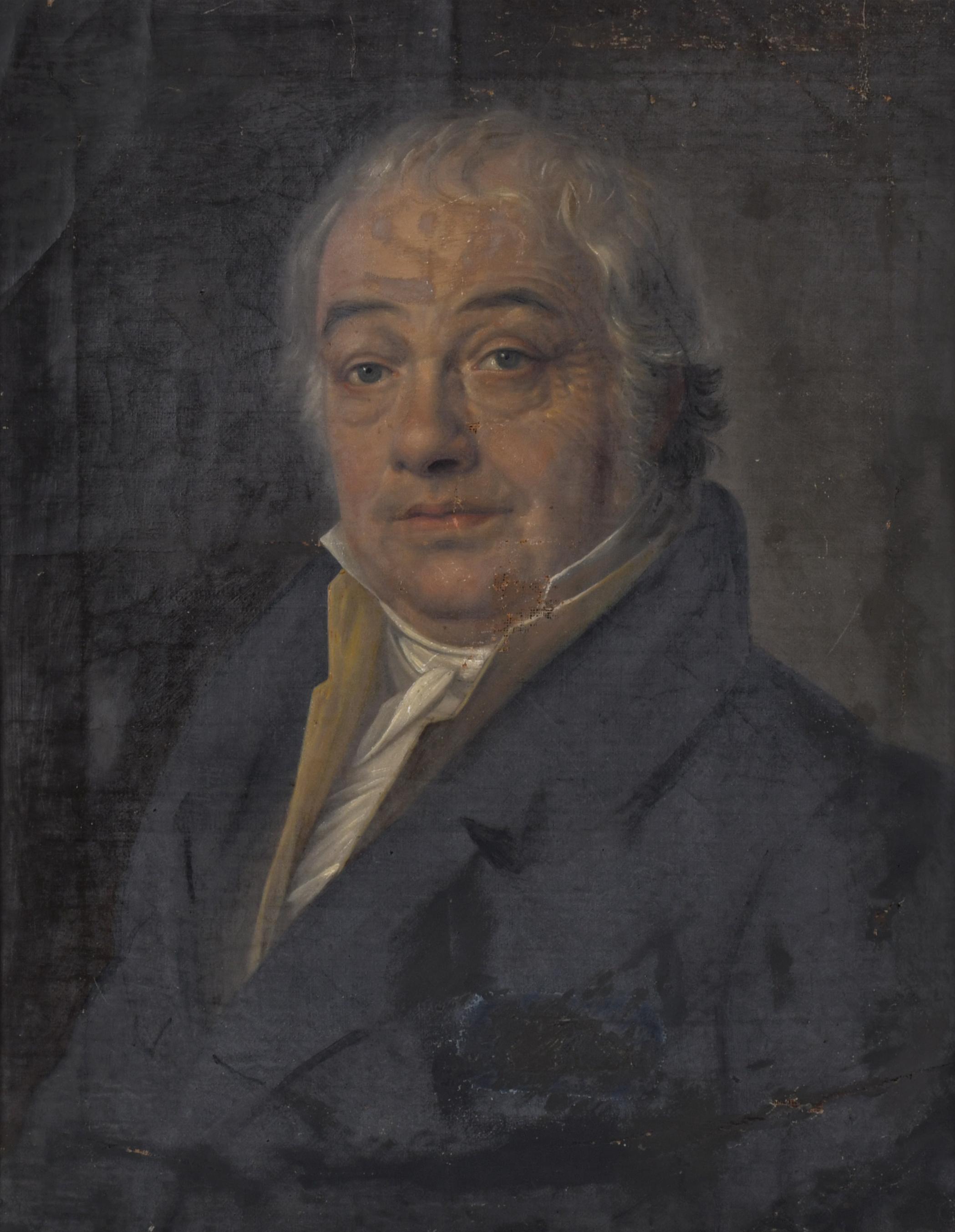 ESCUELA ESPAÑOLA, SIGLO XIX. "Retrato caballero".