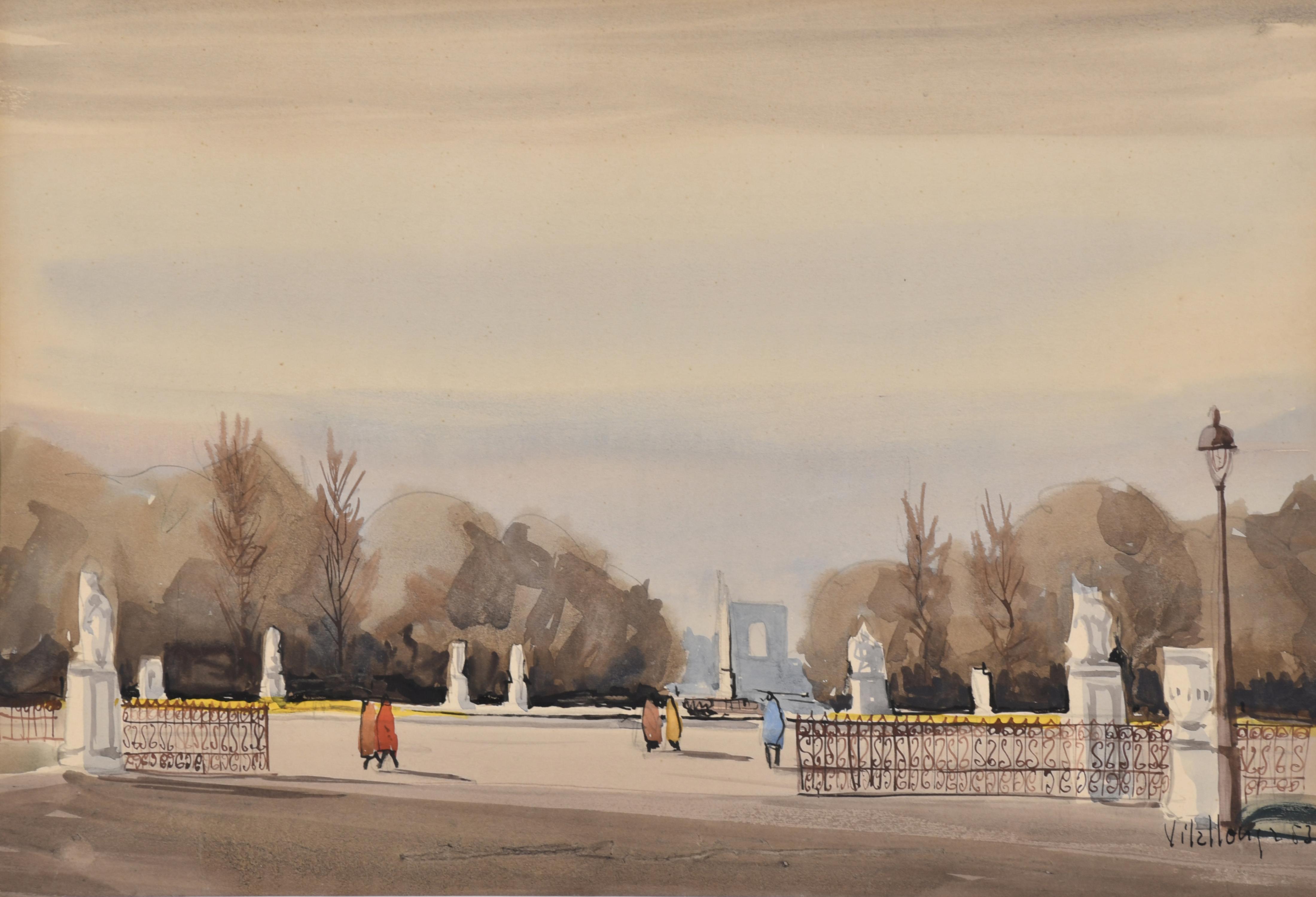 JAVIER VILLALONGA CASAS (XX). "Paisaje".1953.