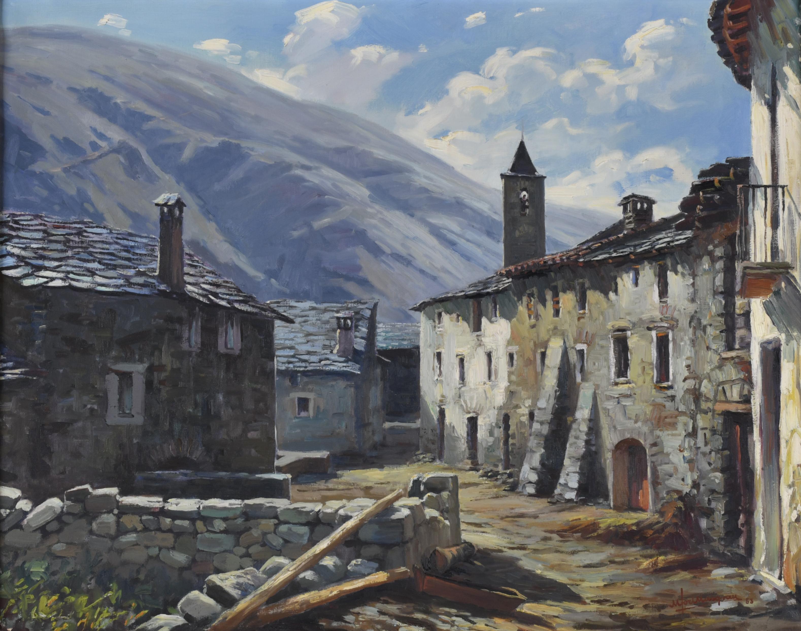MIQUEL TORT MASGRAU (1920).  "Pueblo", 1953.