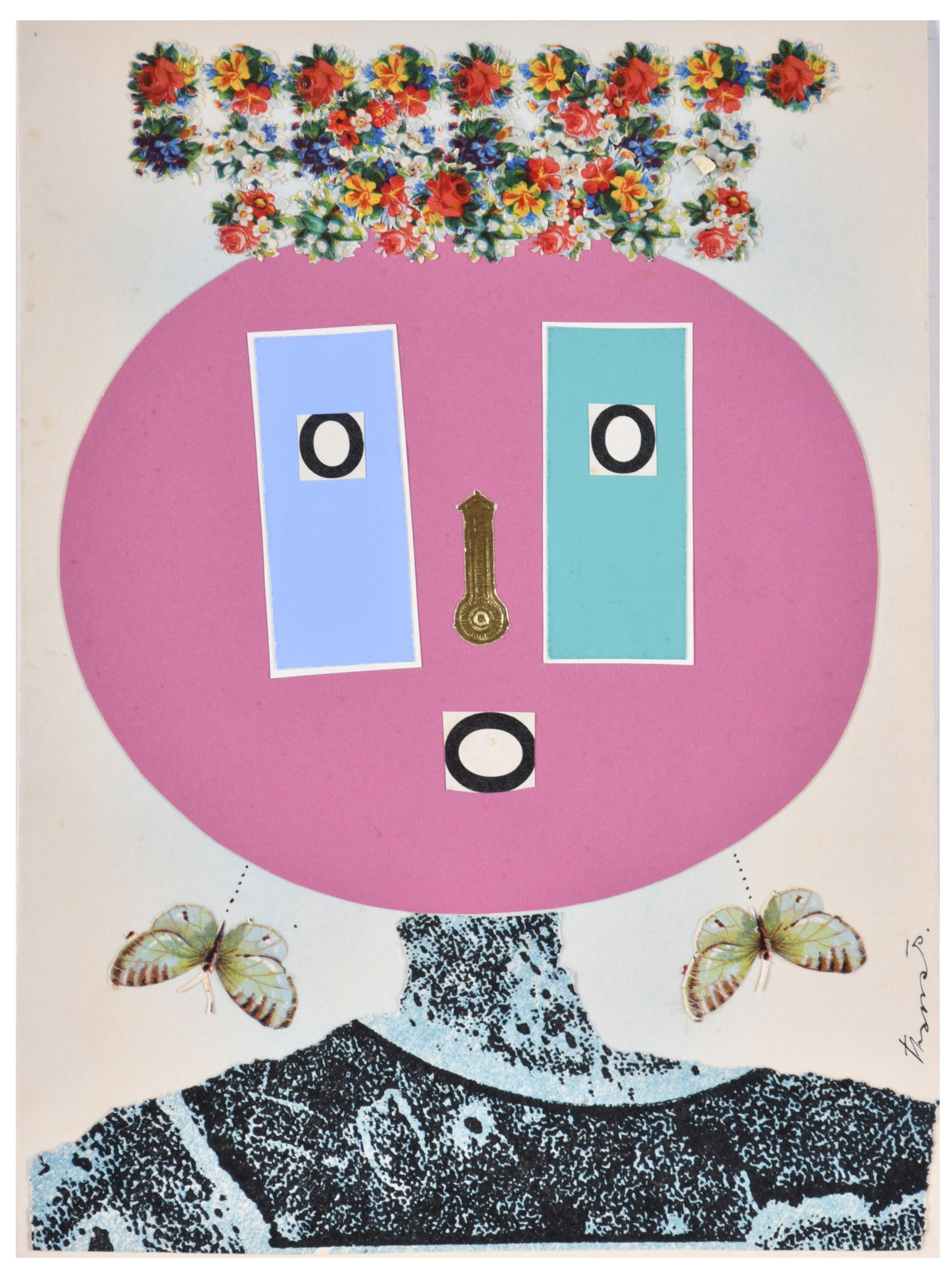 JOAN JOSEP THARRATS VIDAL (1918-2001) Collage para felicita
