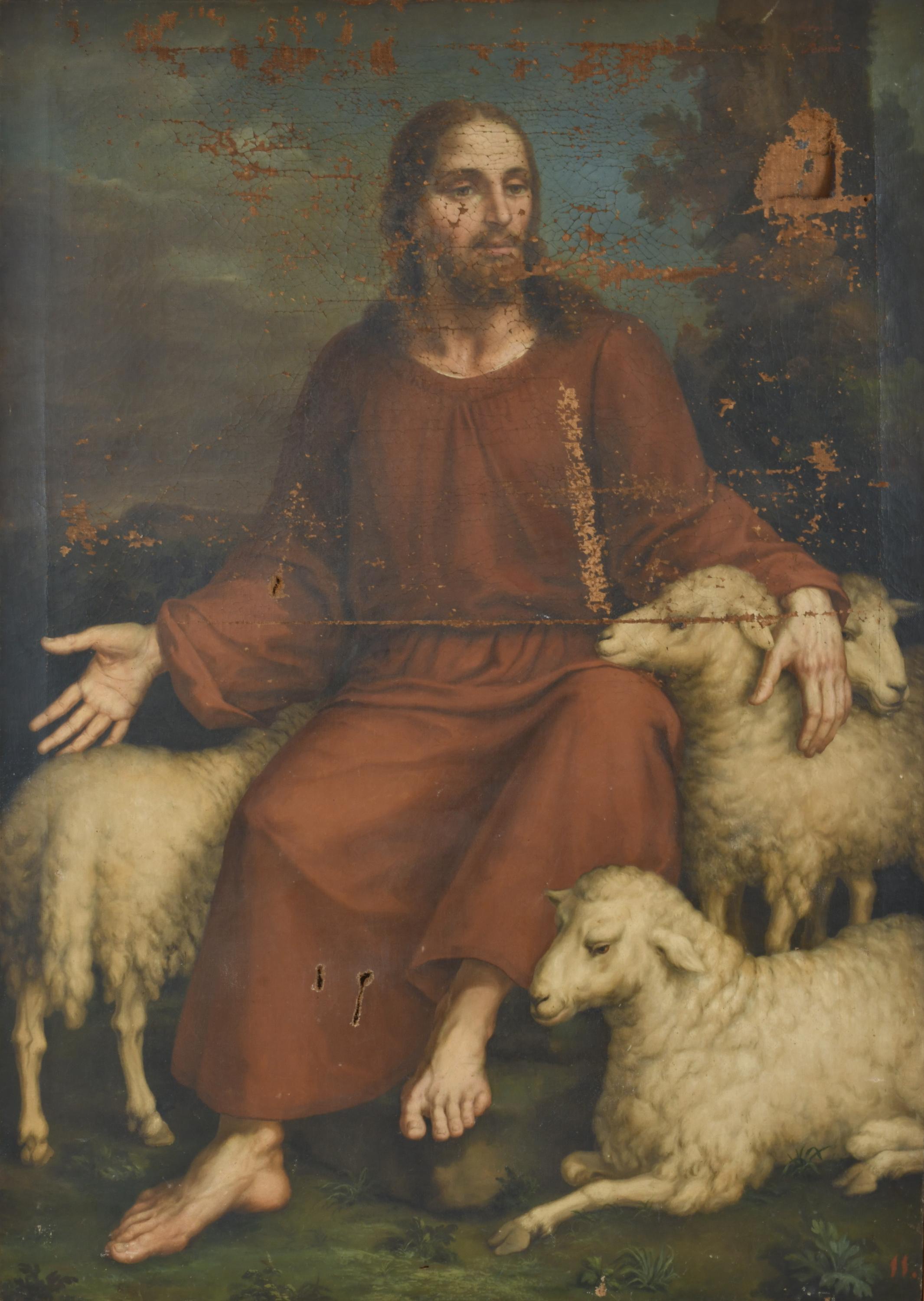 ANTONI FERRAN Y SATAYOL (1786-1857).  "El bon pastor", circ