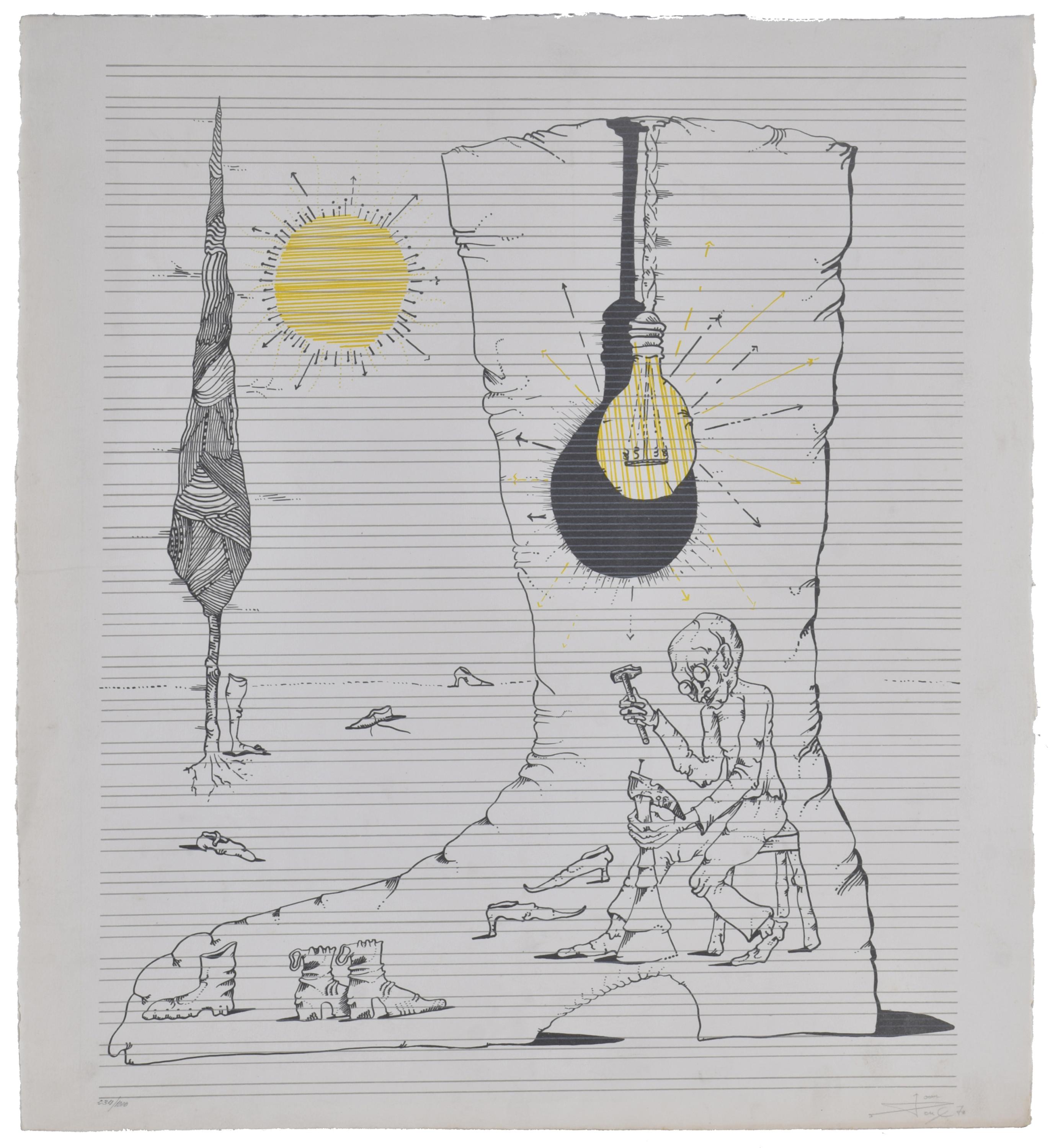 JOAN PONÇ I BONET (1927-1984). “Zapatero”, 1970.
