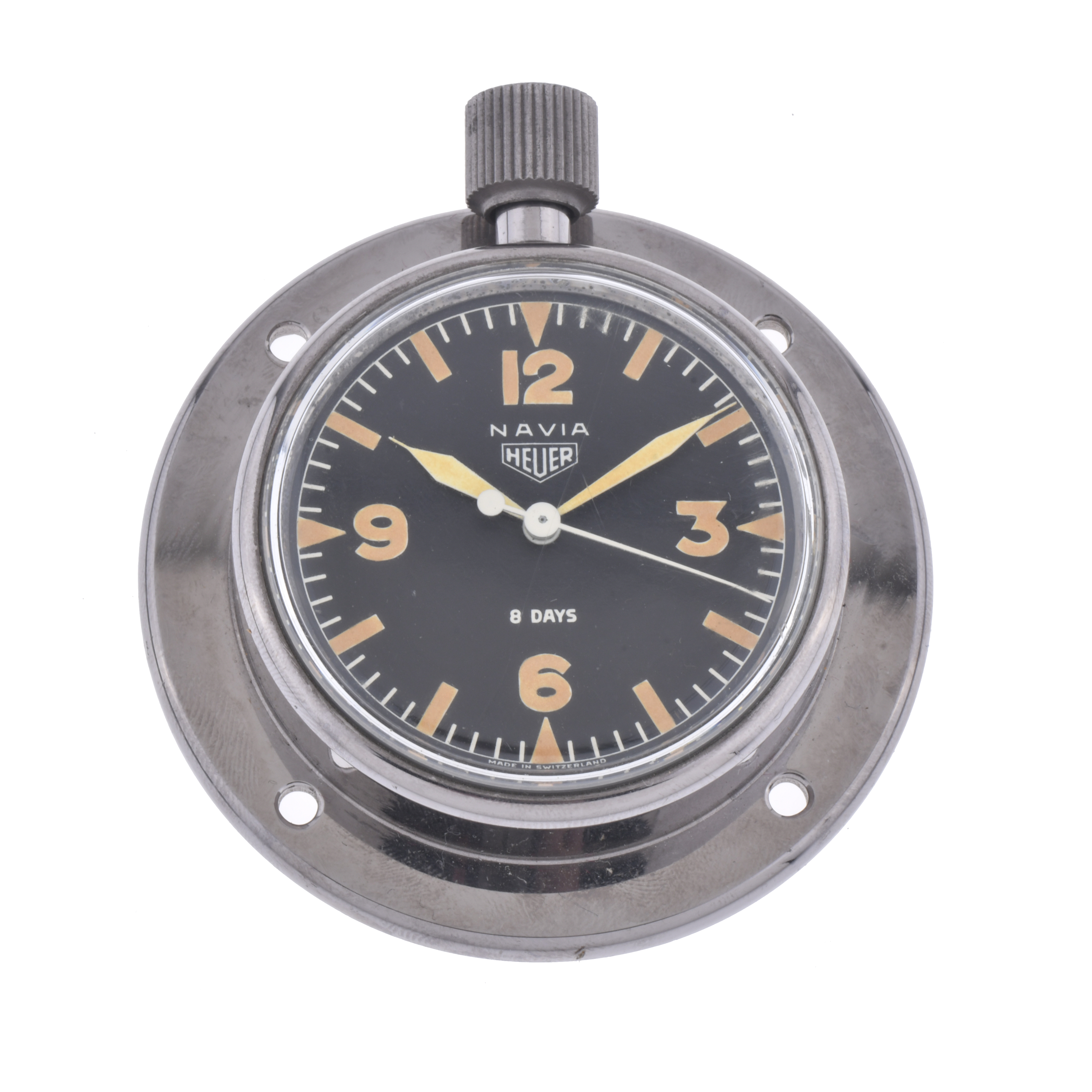 NAVIA HEUER. Reloj de automóvil, circa 1960.
