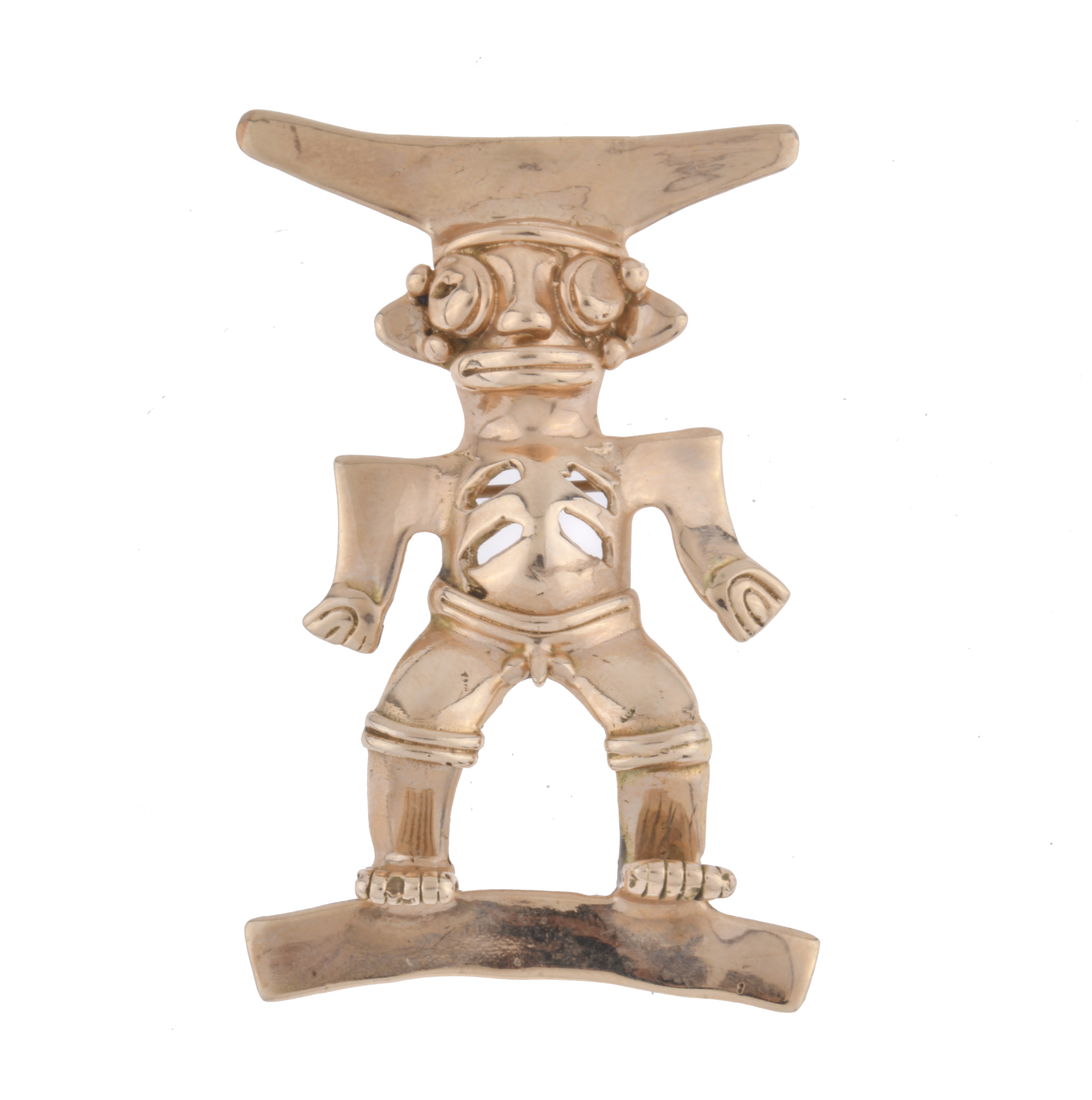 Broche - colgante en forma de figura pre colombina.