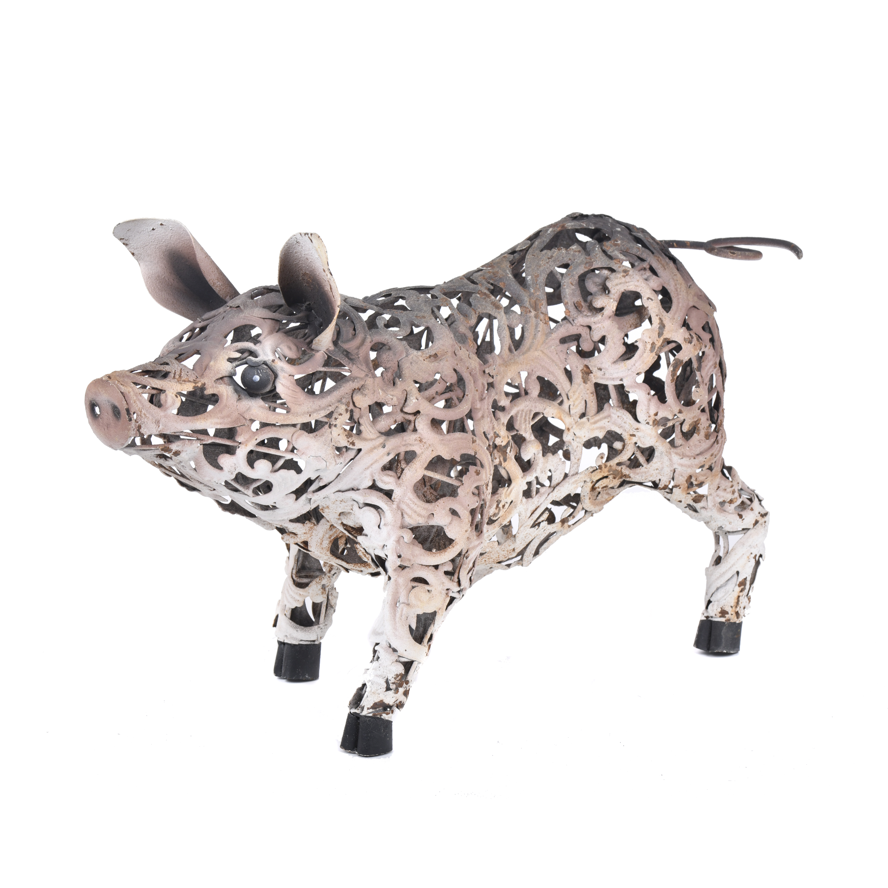Figura de jardín en forma de cerdo, siglo XX. 