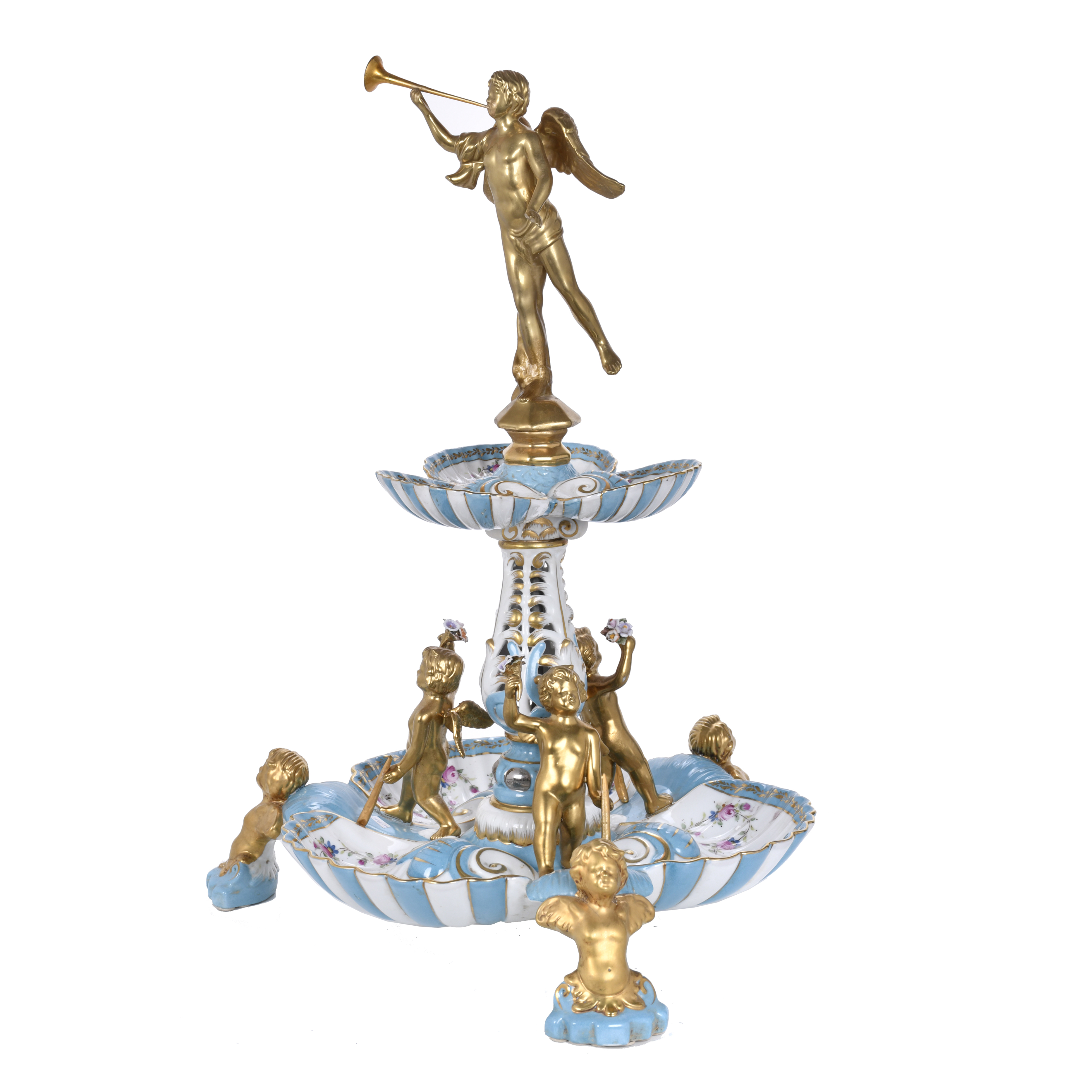 SIGUIENDO MODELOS DE SÈVRES. Centro de porcelana.