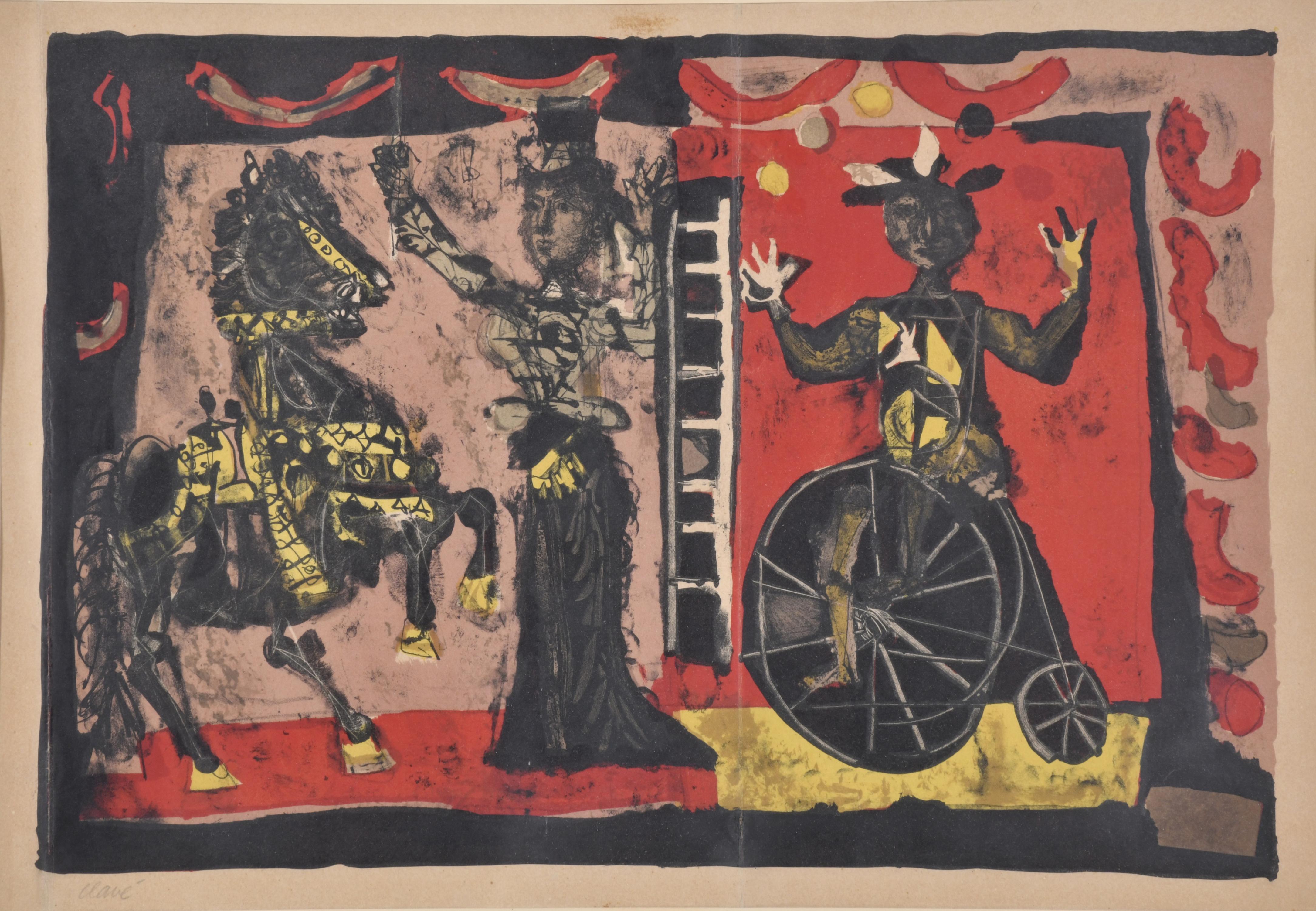 ANTONI CLAVÉ (1913-2005) "Le Cirque", circa 1949.