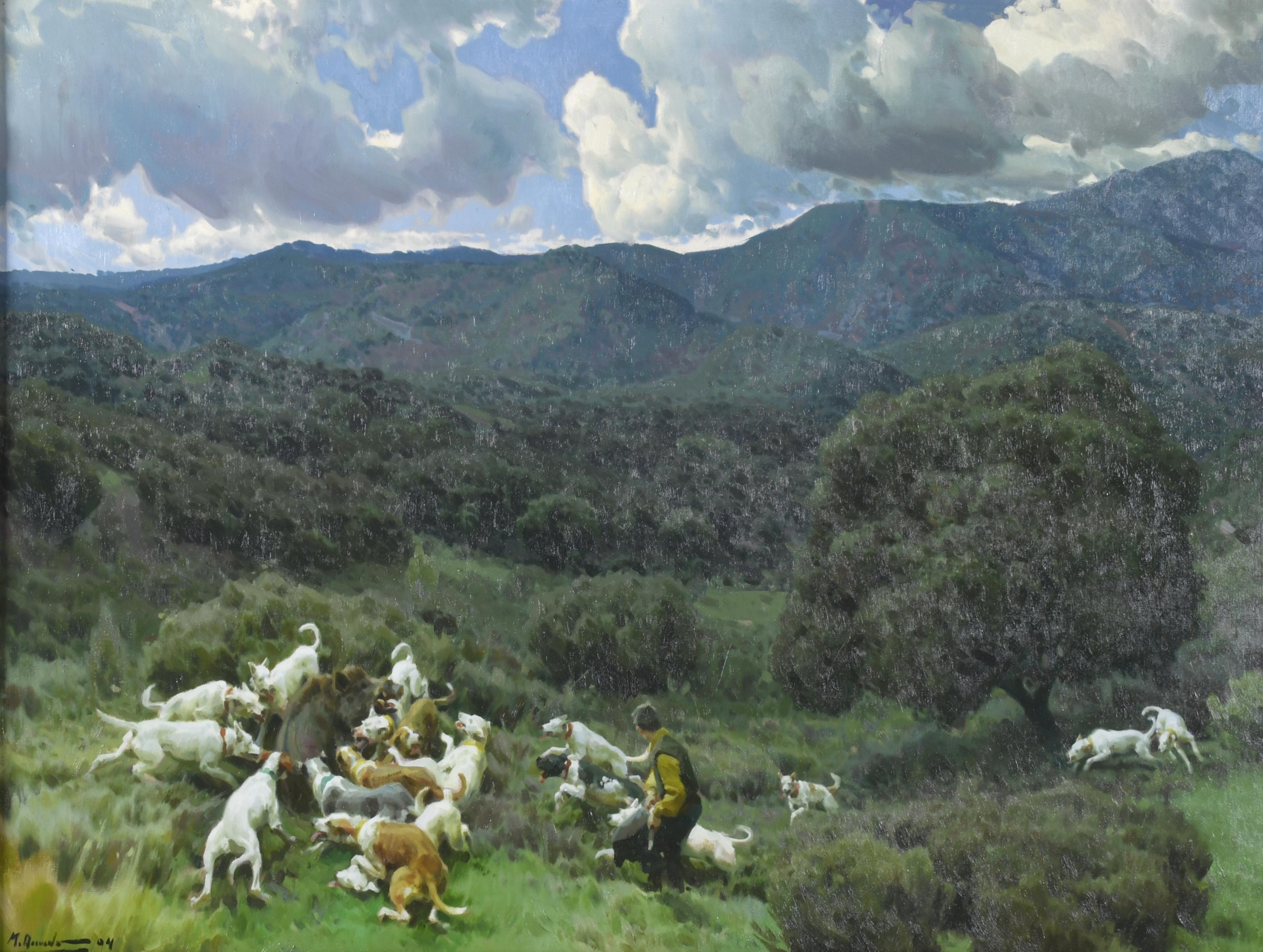 MIGUEL ACEVEDO (1947). "El agarre de un cochinillo", Sierra