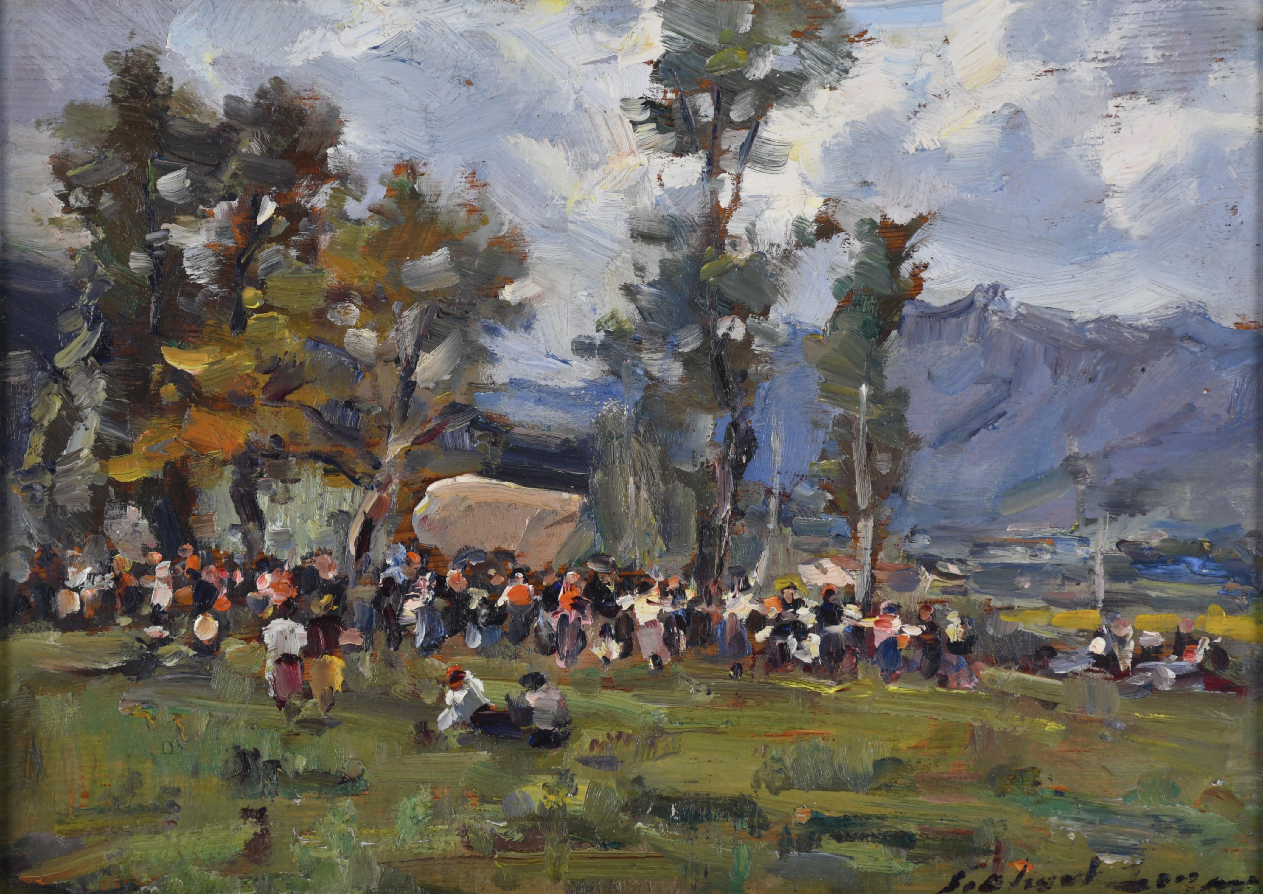 JOSE OLIVET LEGARES (1885-1956).  "Romería".