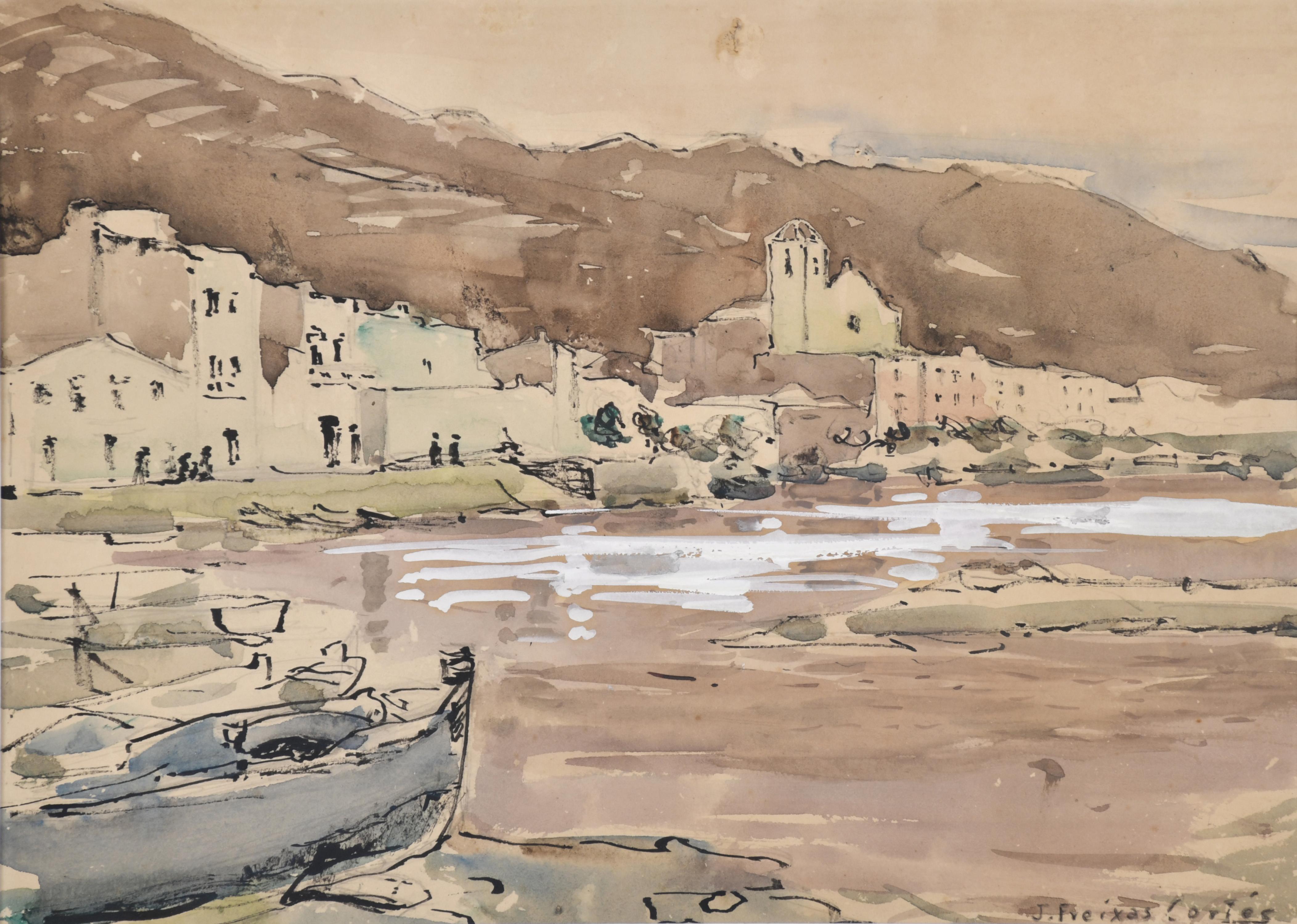 JORDI FREIXAS CORTES (1917-1984) "Cadaqués".