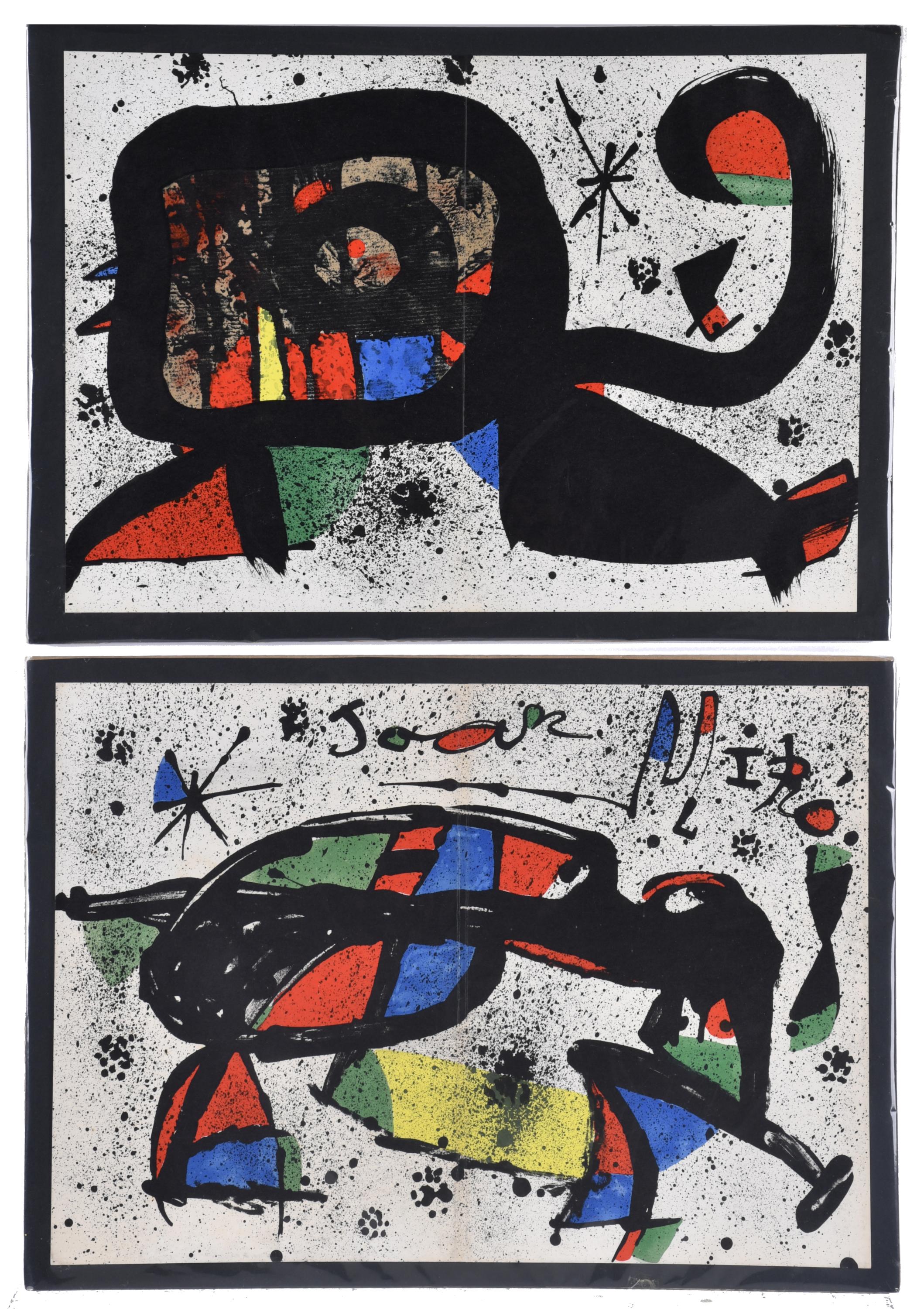 DESPUÉS DE JOAN MIRÓ (1893-1983). "La Formiga" y "Ocella".