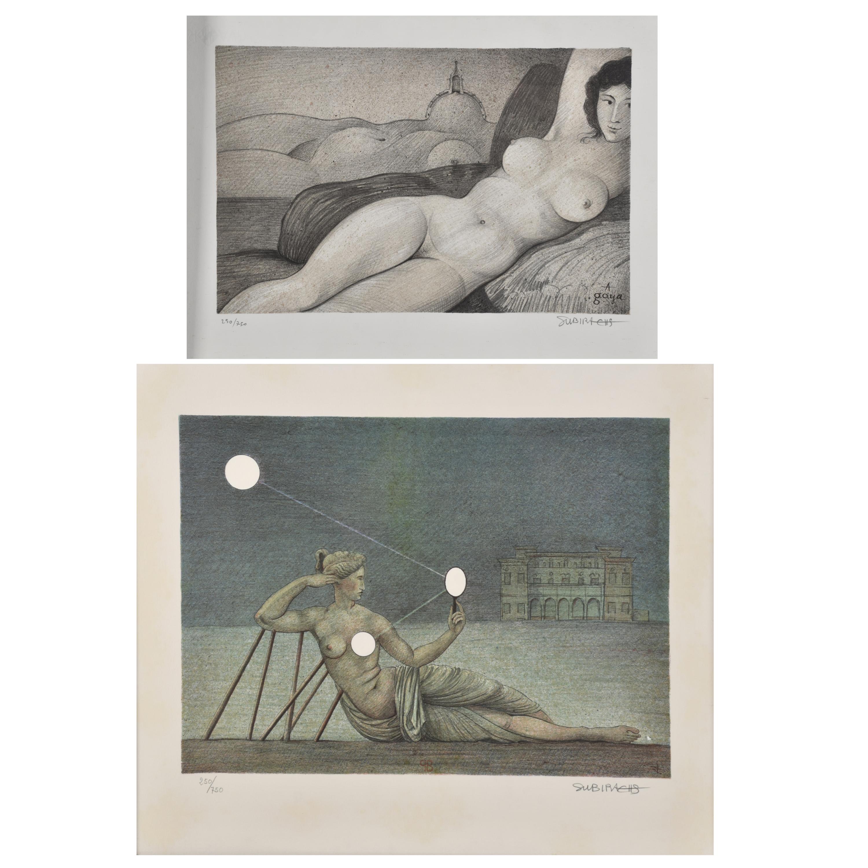 JOSEP MARIA SUBIRACHS (1927-2014). "Maja desnuda" y "Dama c