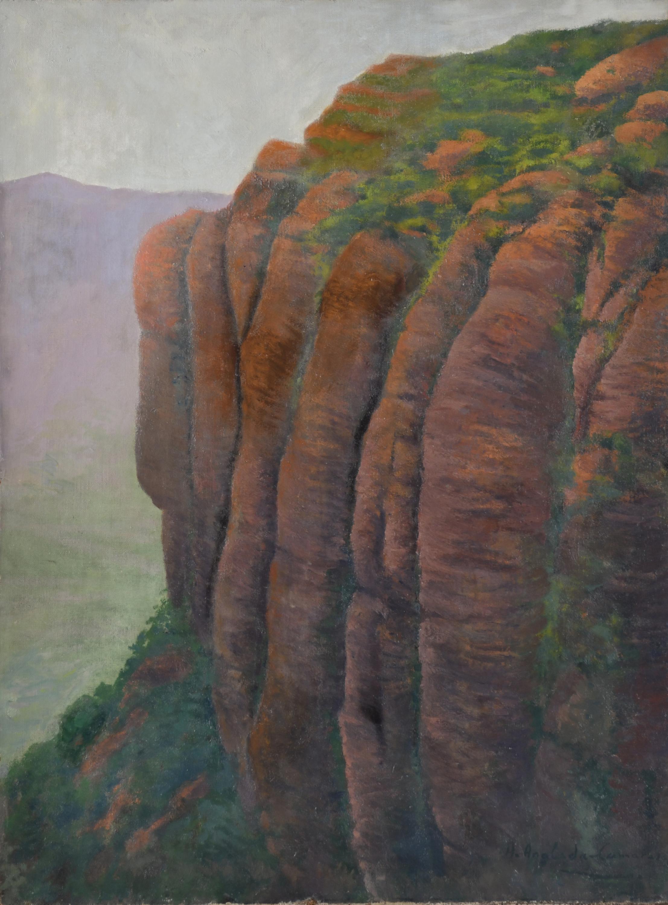 ESCUELA ESPAÑOLA, SIGLO XX. "Montserrat".