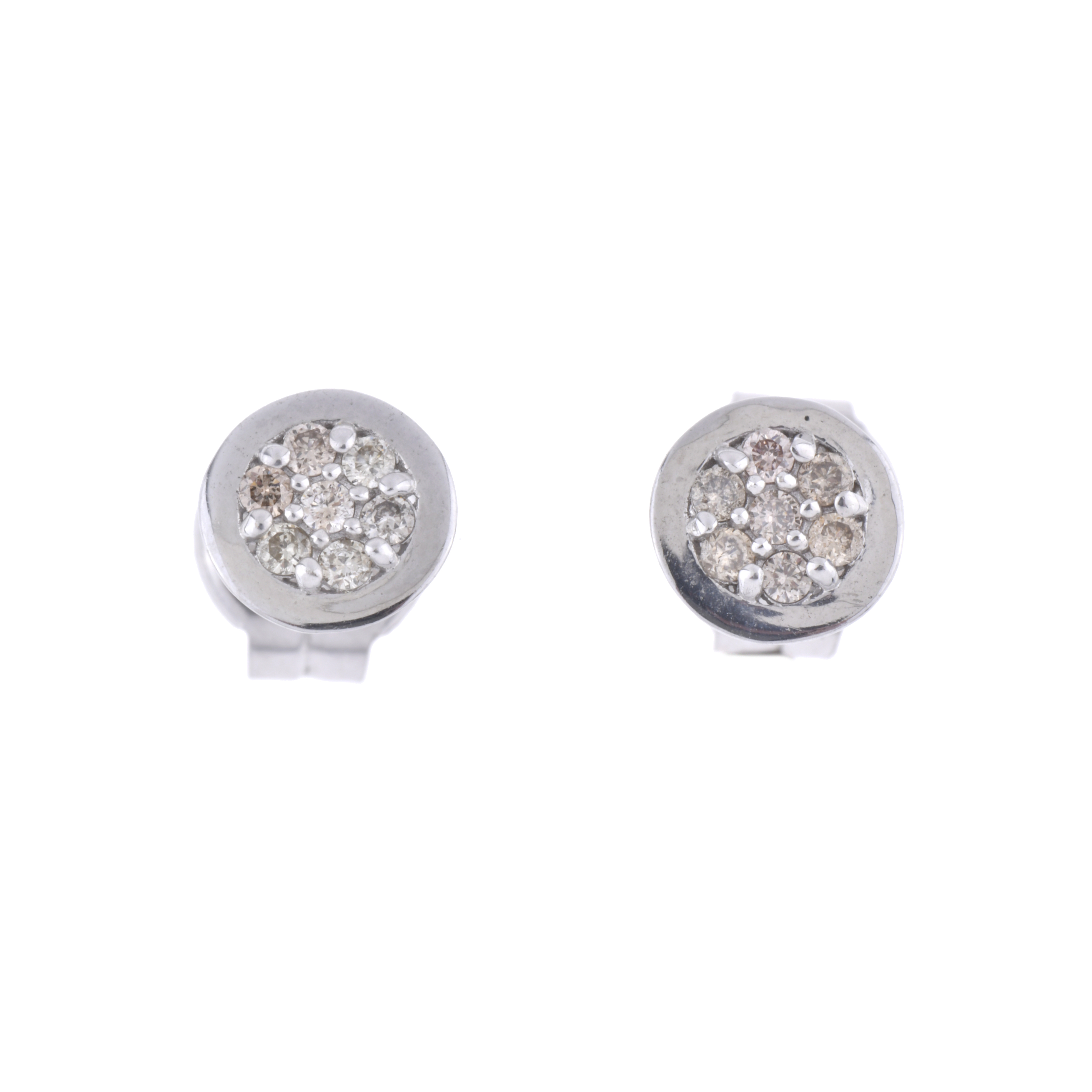 Pendientes rosetón en boca de diamantes