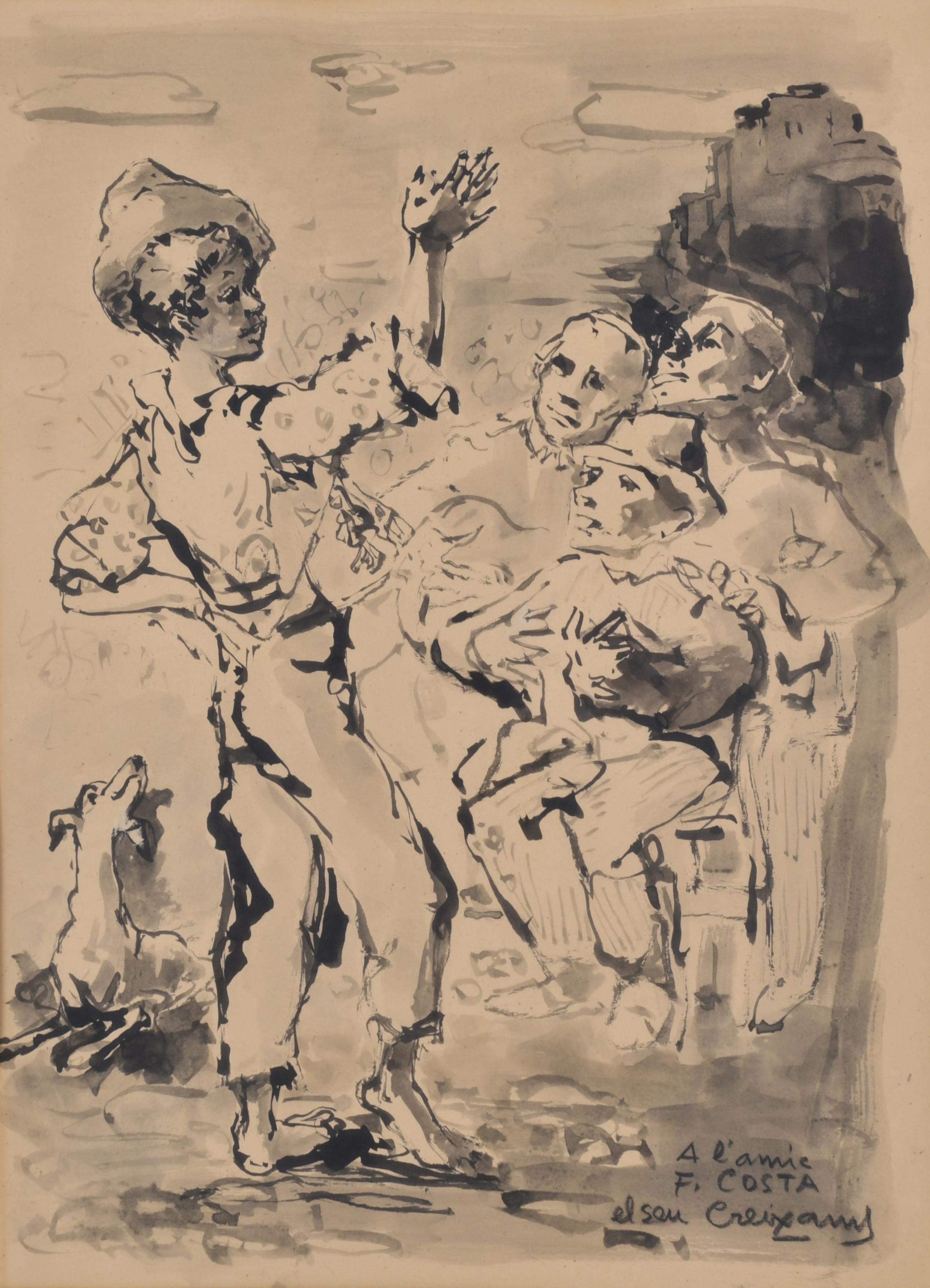 PERE CREIXAMS PICO (1893-1965). "Personajes".