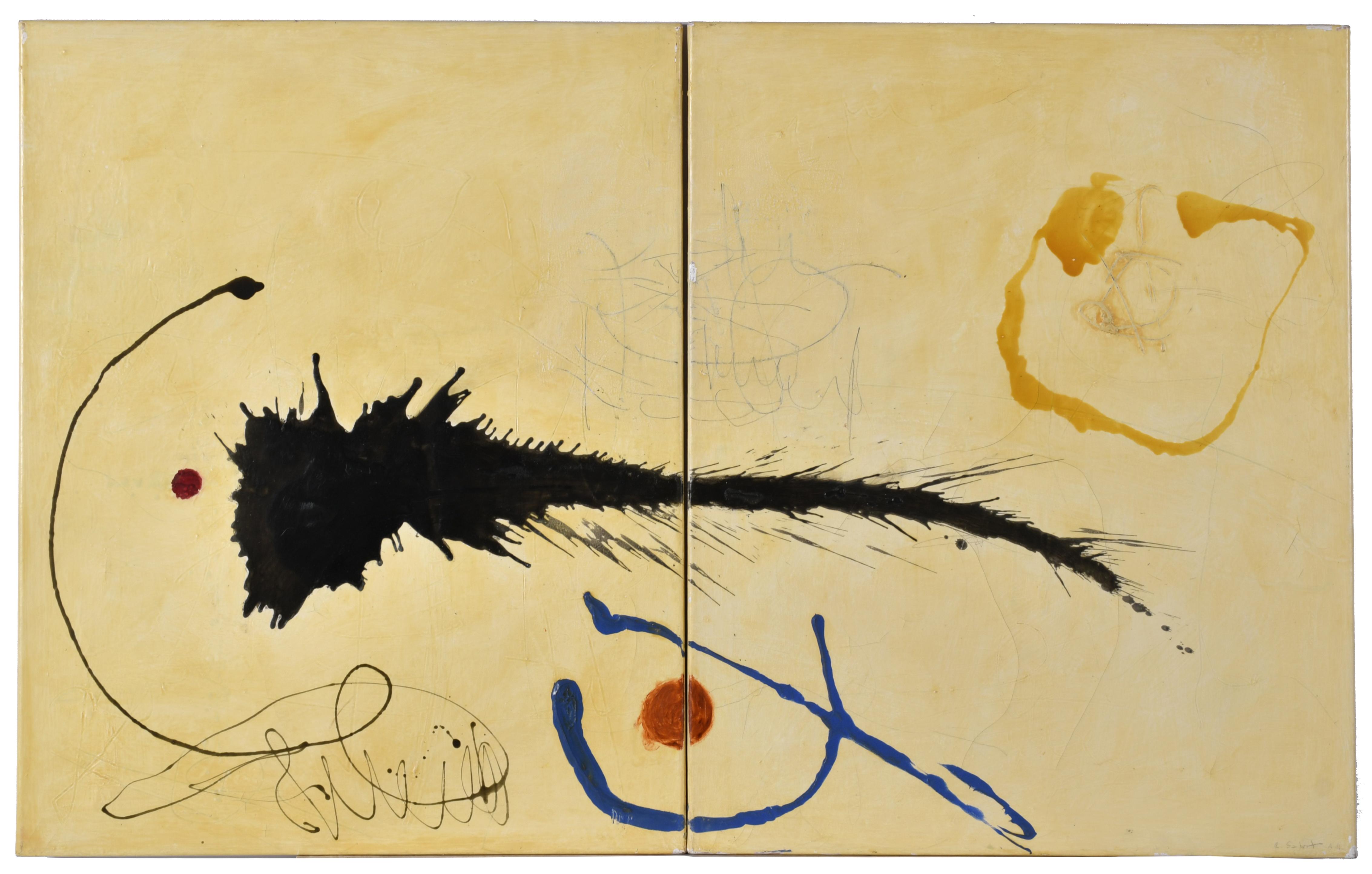 JORDI R. SALART (1958).  "El joc de viure", díptico.