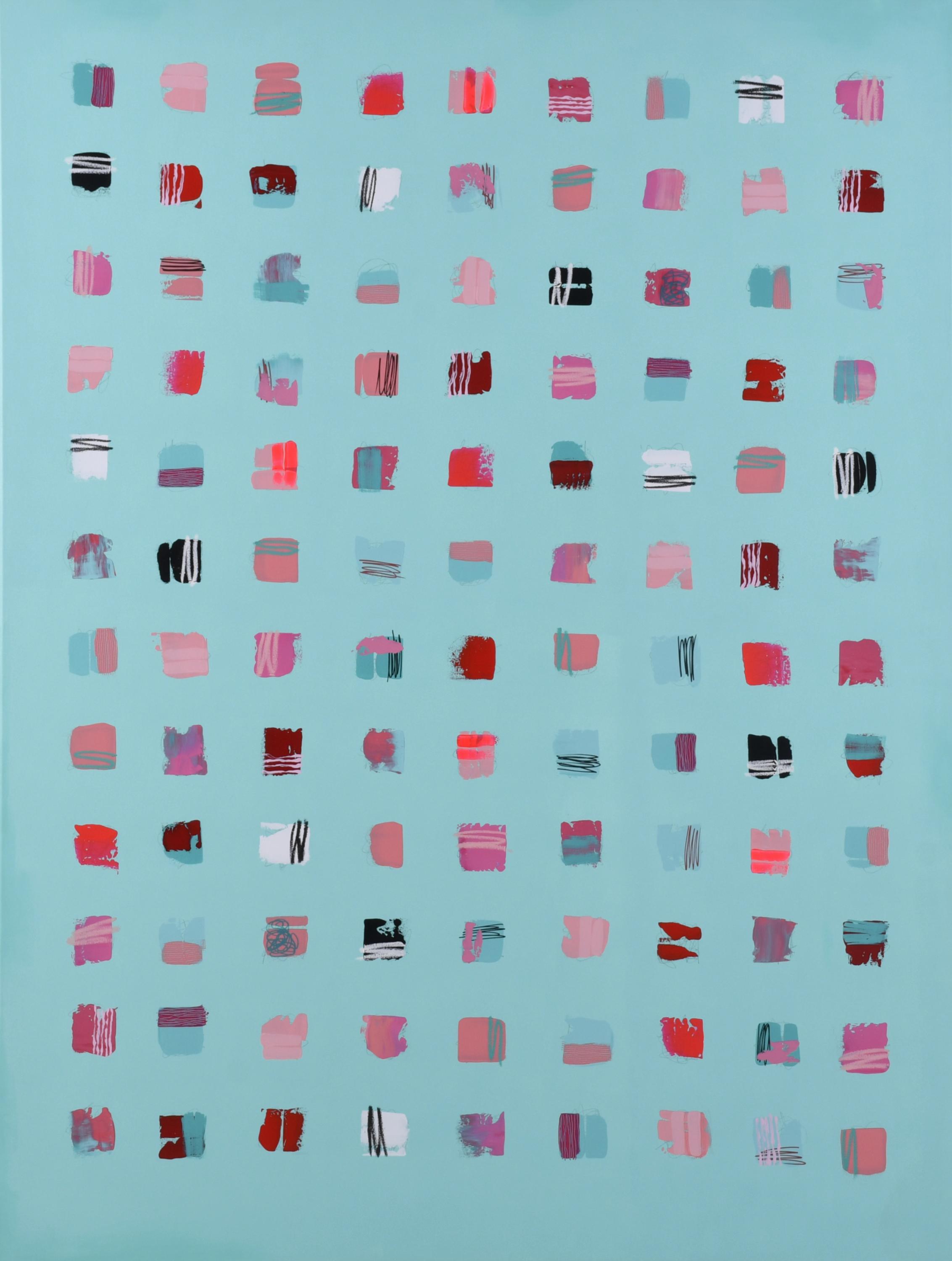 LAURA MAYNOU (1969).  "Mint and Coral", 2025.
