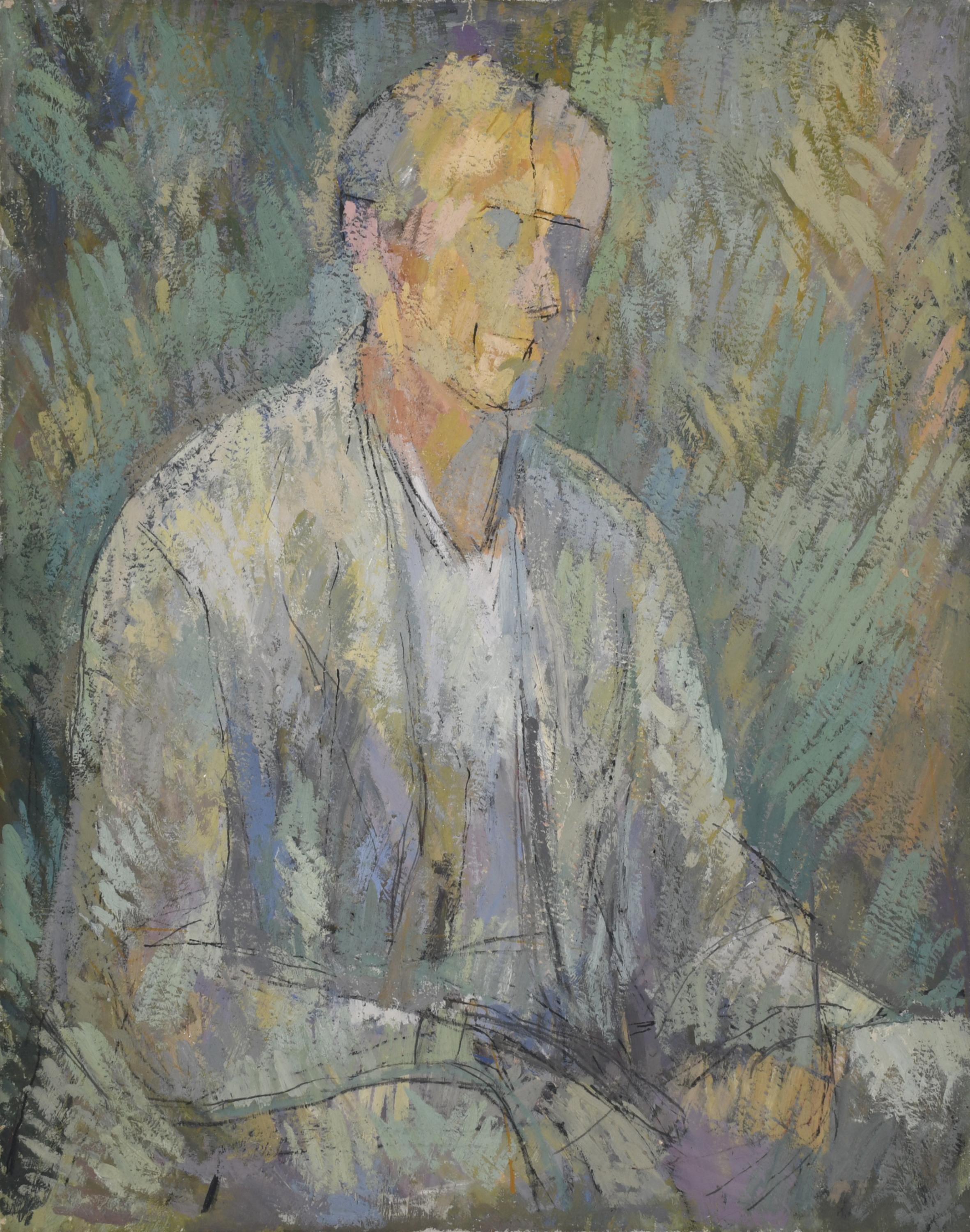 DOMENEC OLIVÉ BUSQUETS (1892-1959). "Autorretrato".