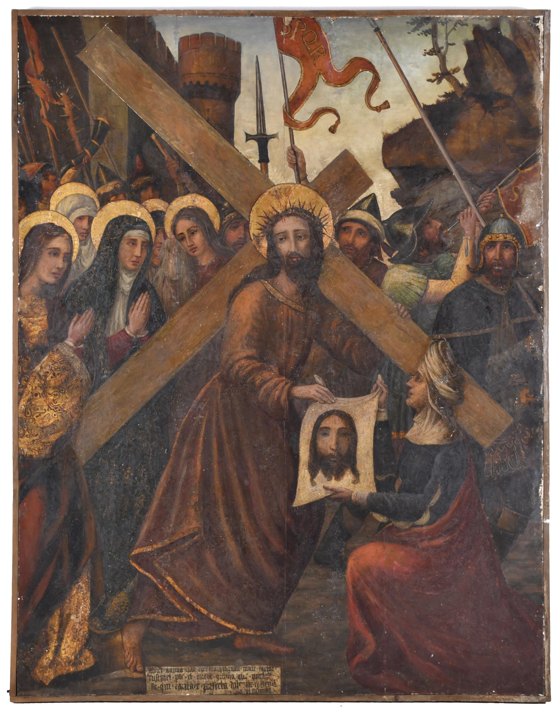 ESCUELA ESPAÑOLA, SIGLO XVI. "Camino del calvario".