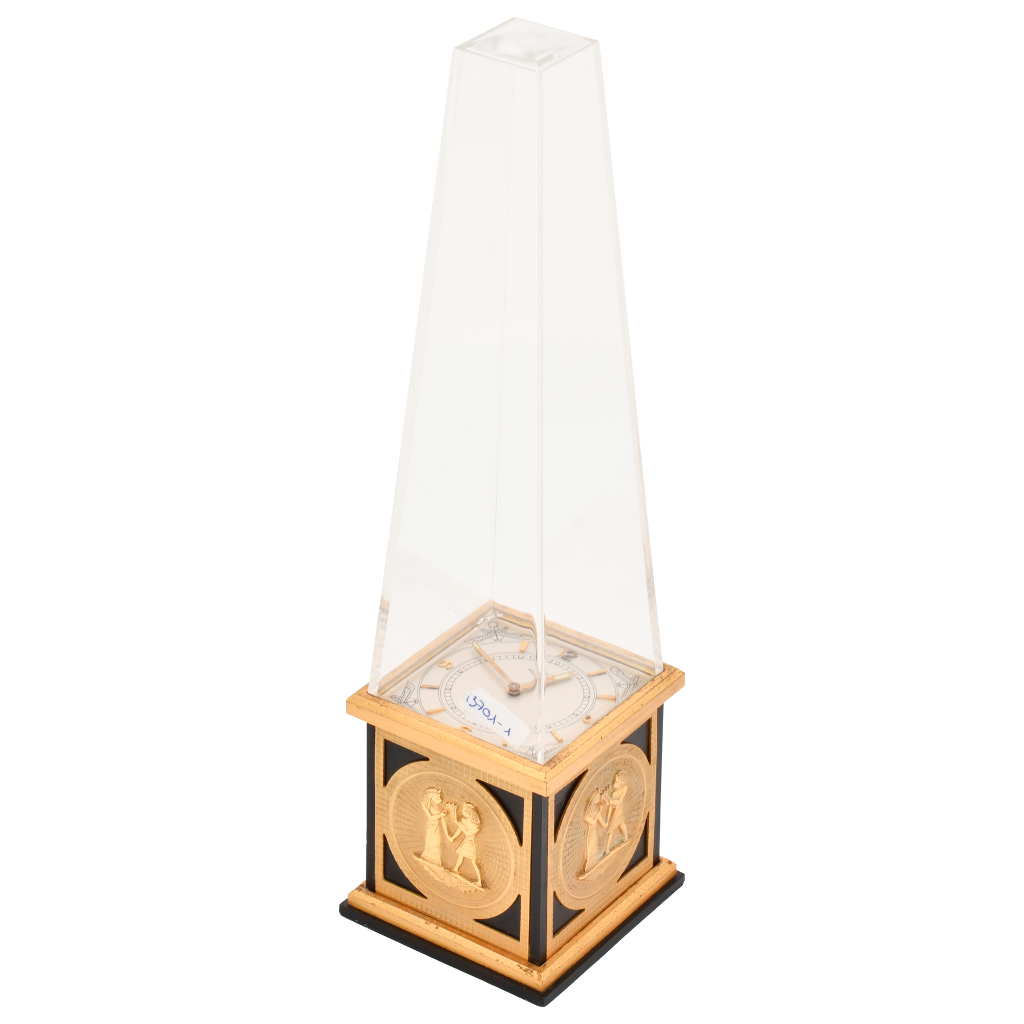JAEGER-LECOULTRE.   Reloj de sobremesa obelisco.