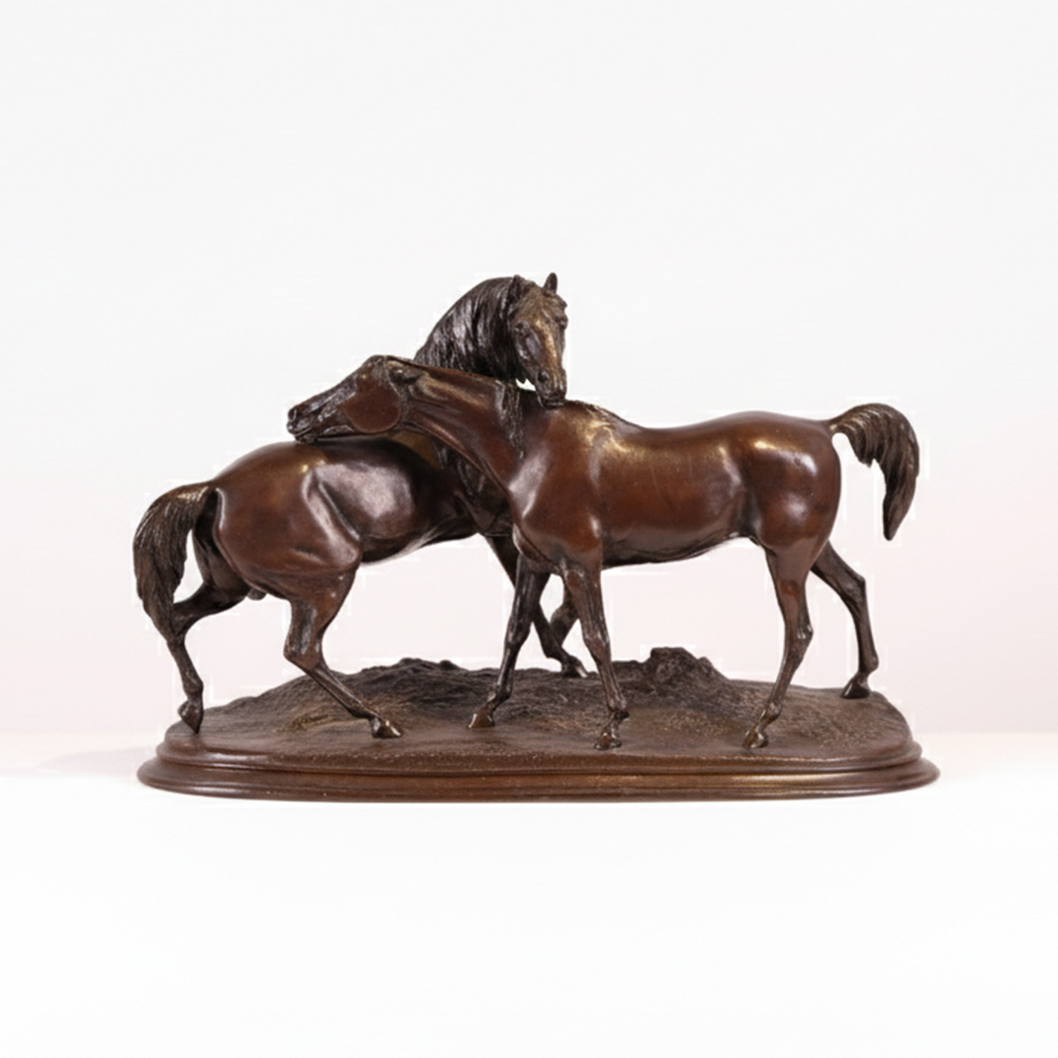 AFTER MODELS BY PIERRE-JULES MÈNE (1810-1879). &#39;Horses.