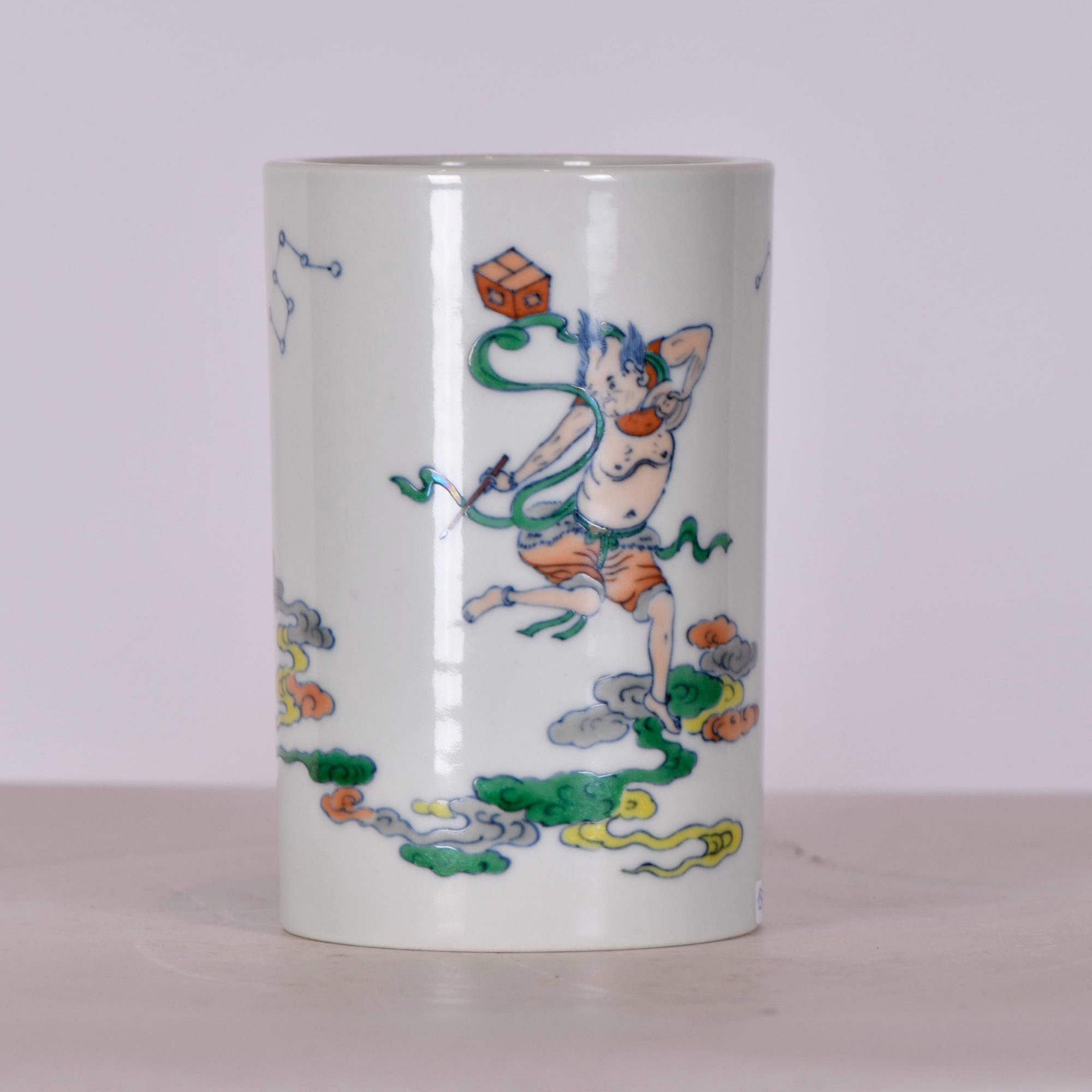 19TH CENTURY, CHINESE SCHOOL, QING DYNASTY. Brush pot.