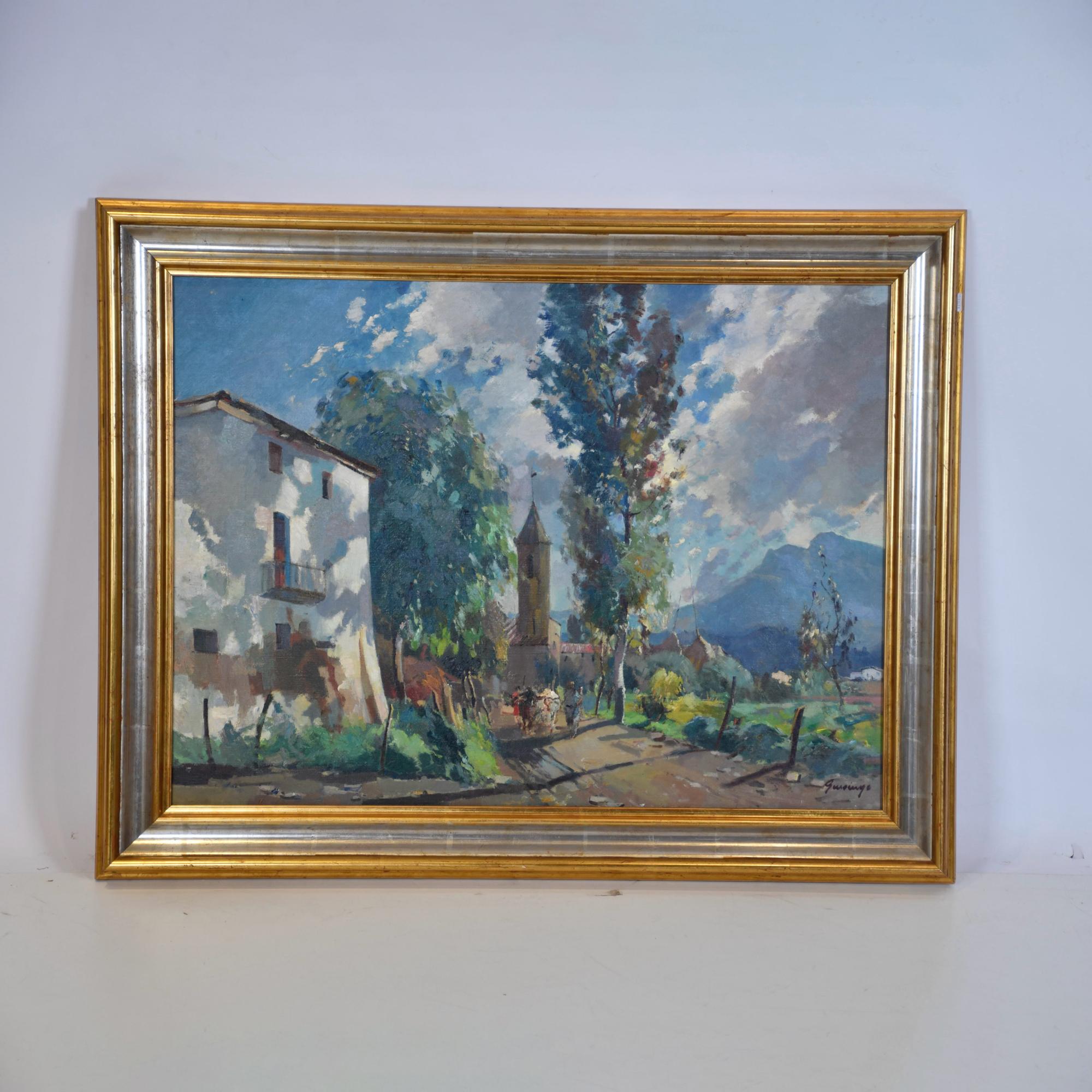 PERE GUSSINYÉ GIRONELLA (1898-1980). &#39;Rural landscape&#39;.