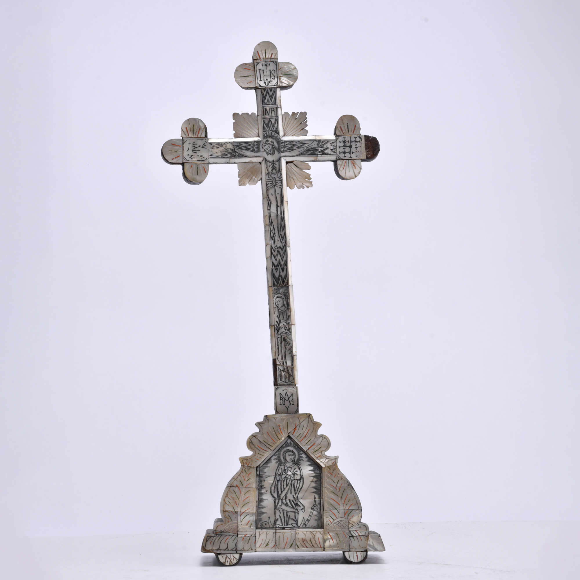 Table crucifix, late 19th century.