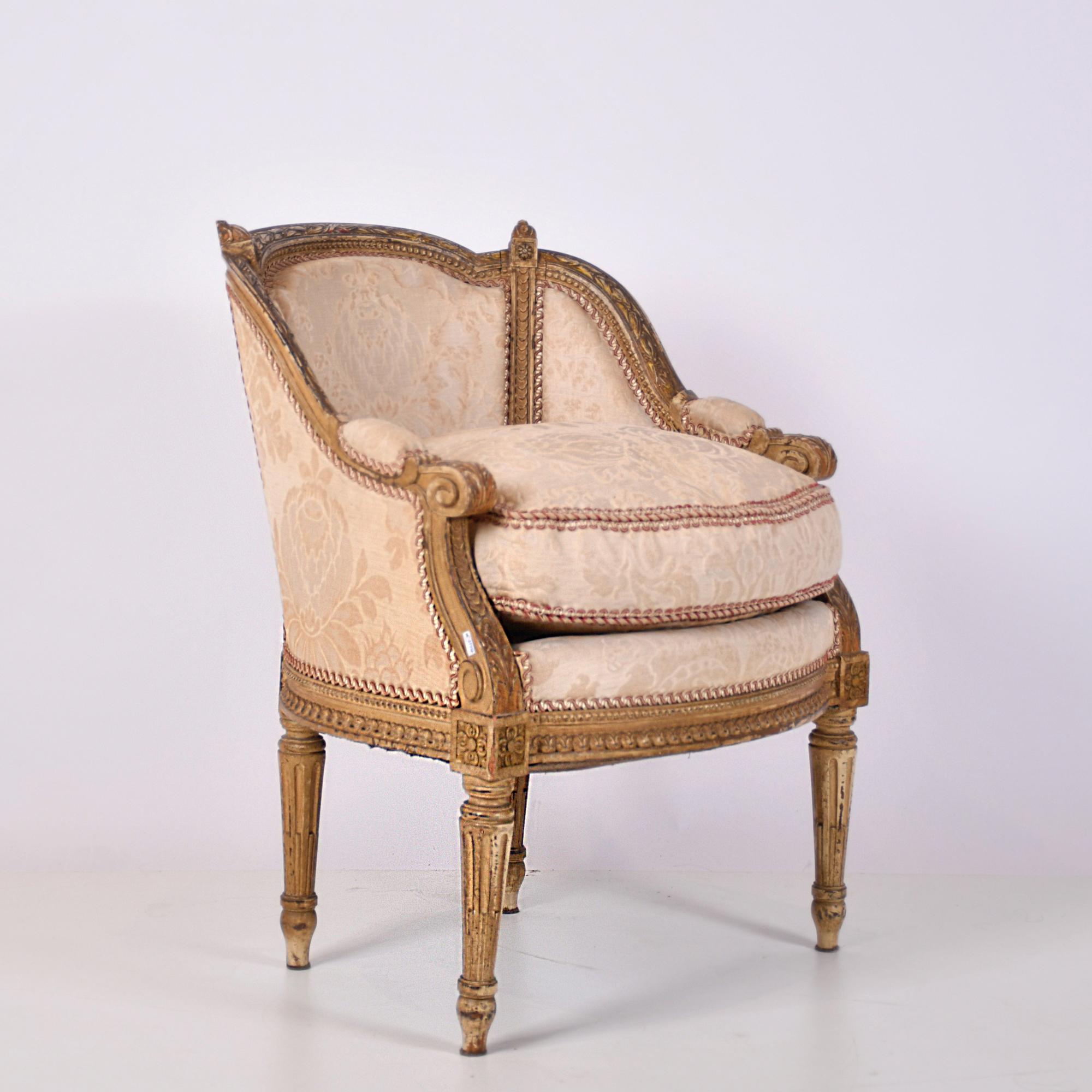 Louis XVI style armchair, 20th century.