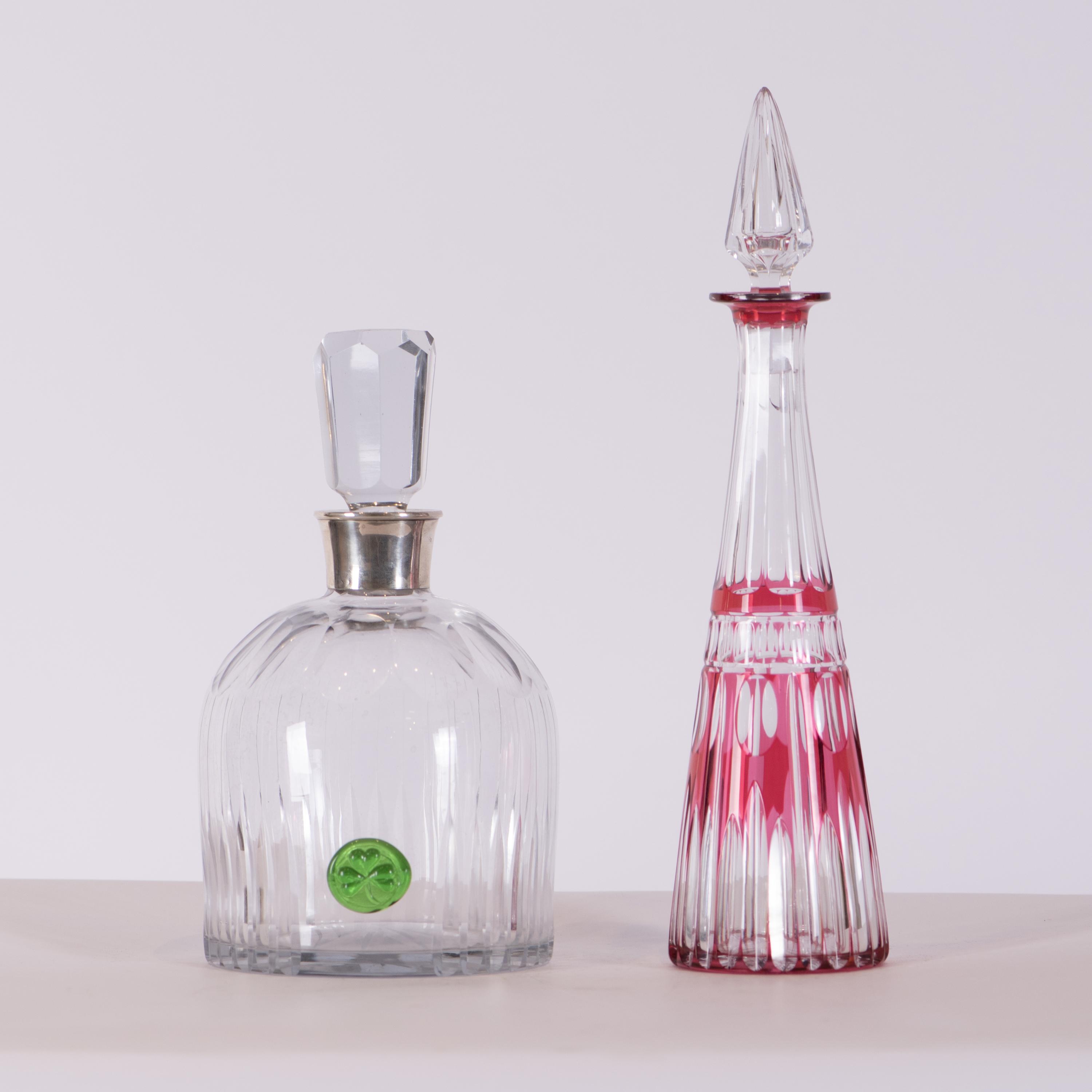 Pair of decanters, 20th century.