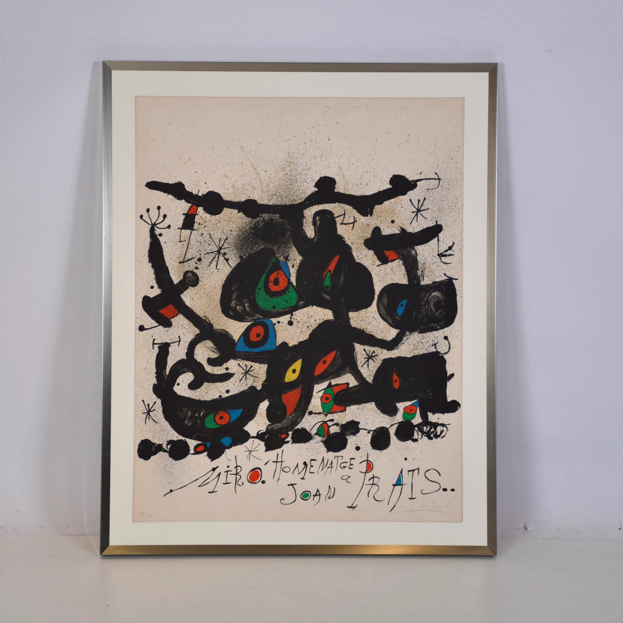 JOAN MIRÓ (1893-1983). &#39;Tribute to Joan Prats&#39;.