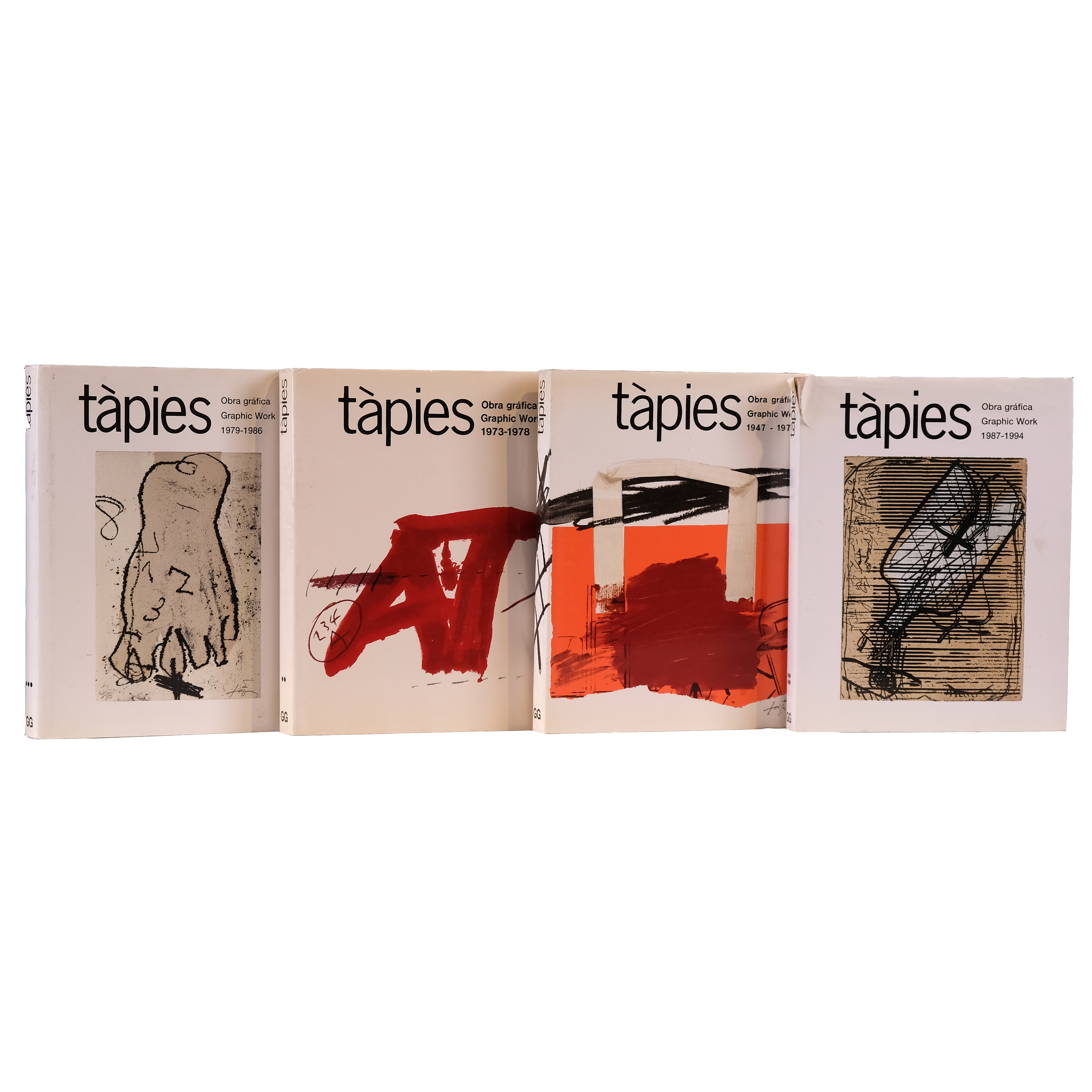 TÀPIES. OBRA GRÁFICA. 4 VOLUMES.