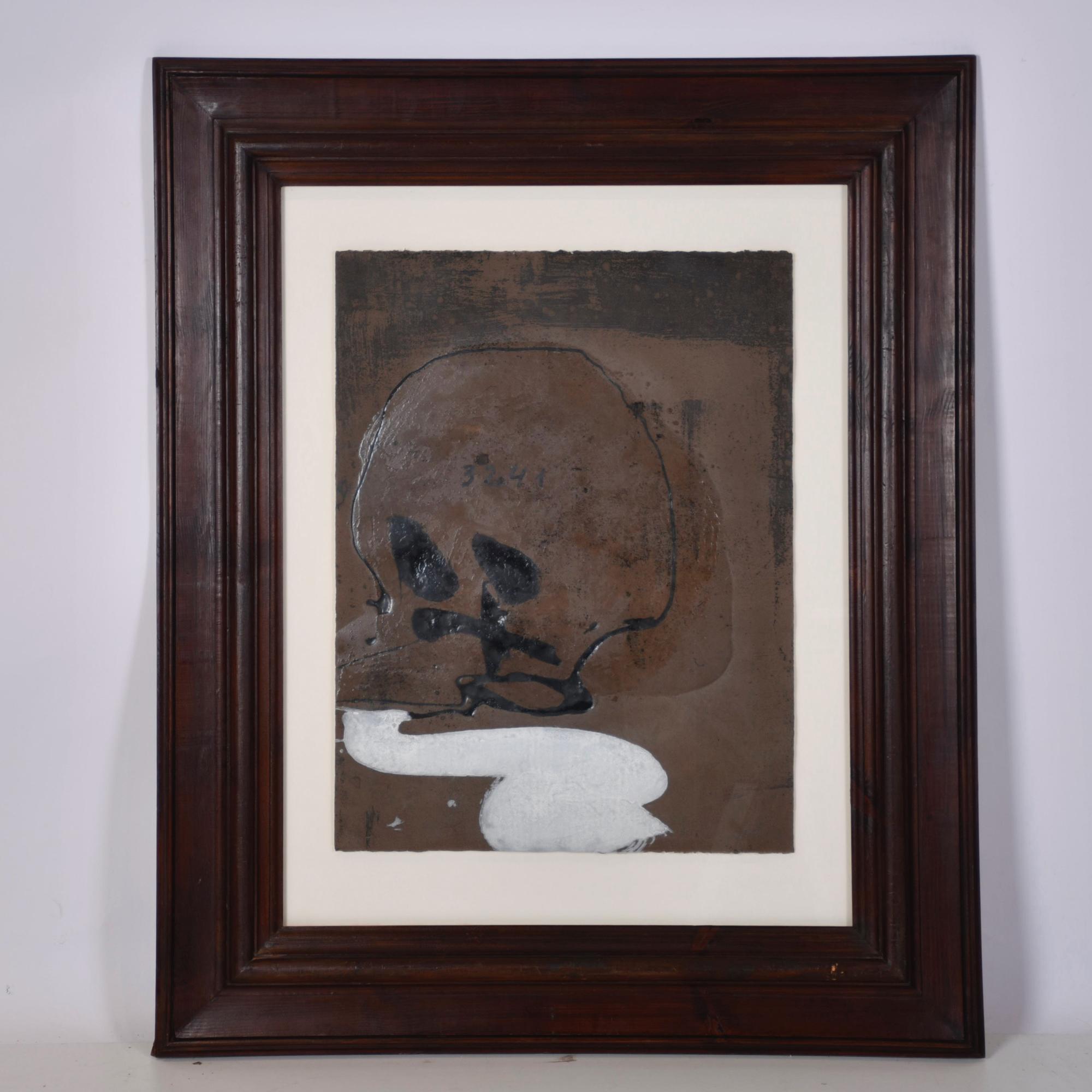 ANTONI TÀPIES (1923-2012). &#39;Crani amb xifres&#39;, 1992.