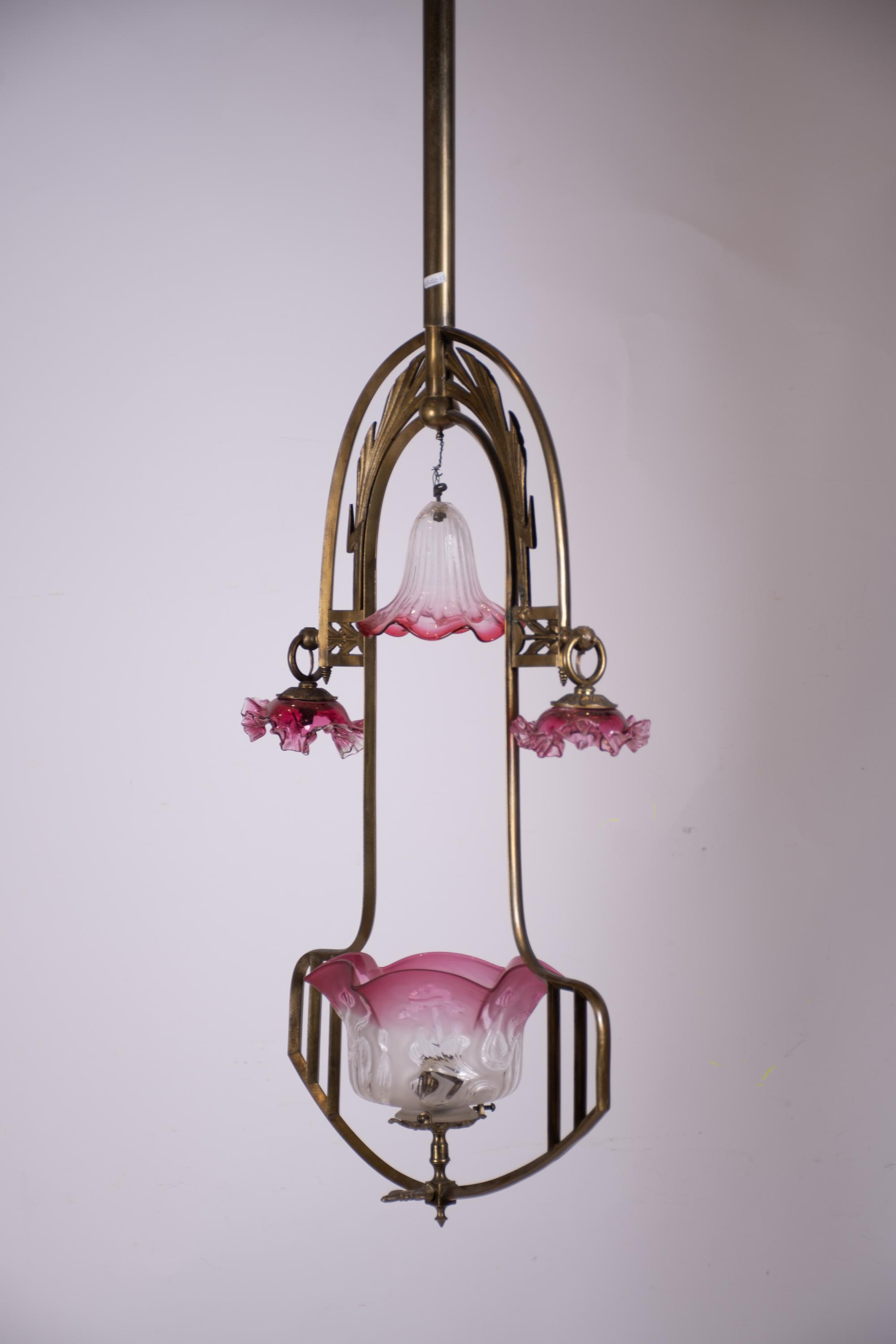 Modernist ceiling lamp, early 20th century.