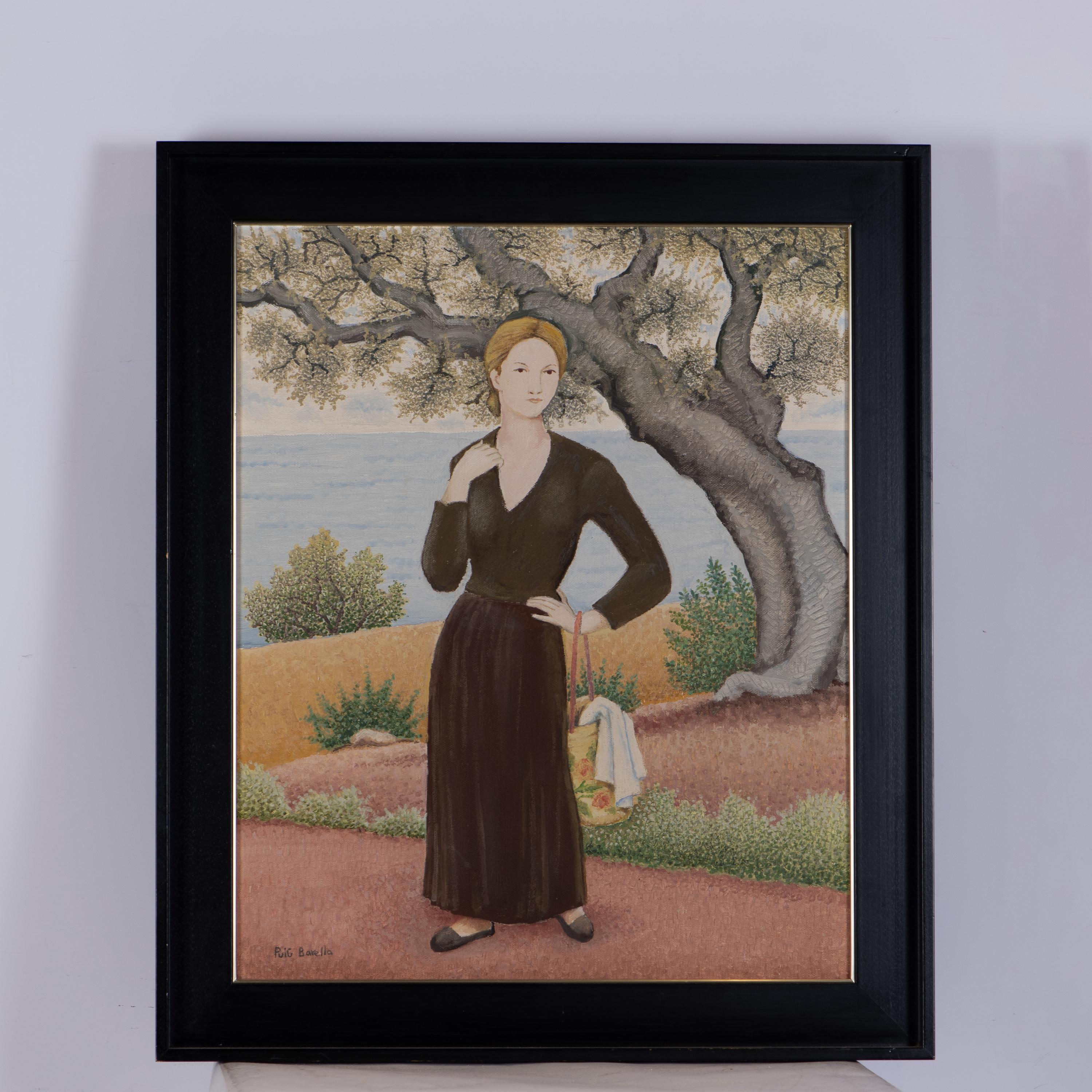LLUÍS PUIG BARELLA (1894-1984). &#39;Girl with a bag&#39;.