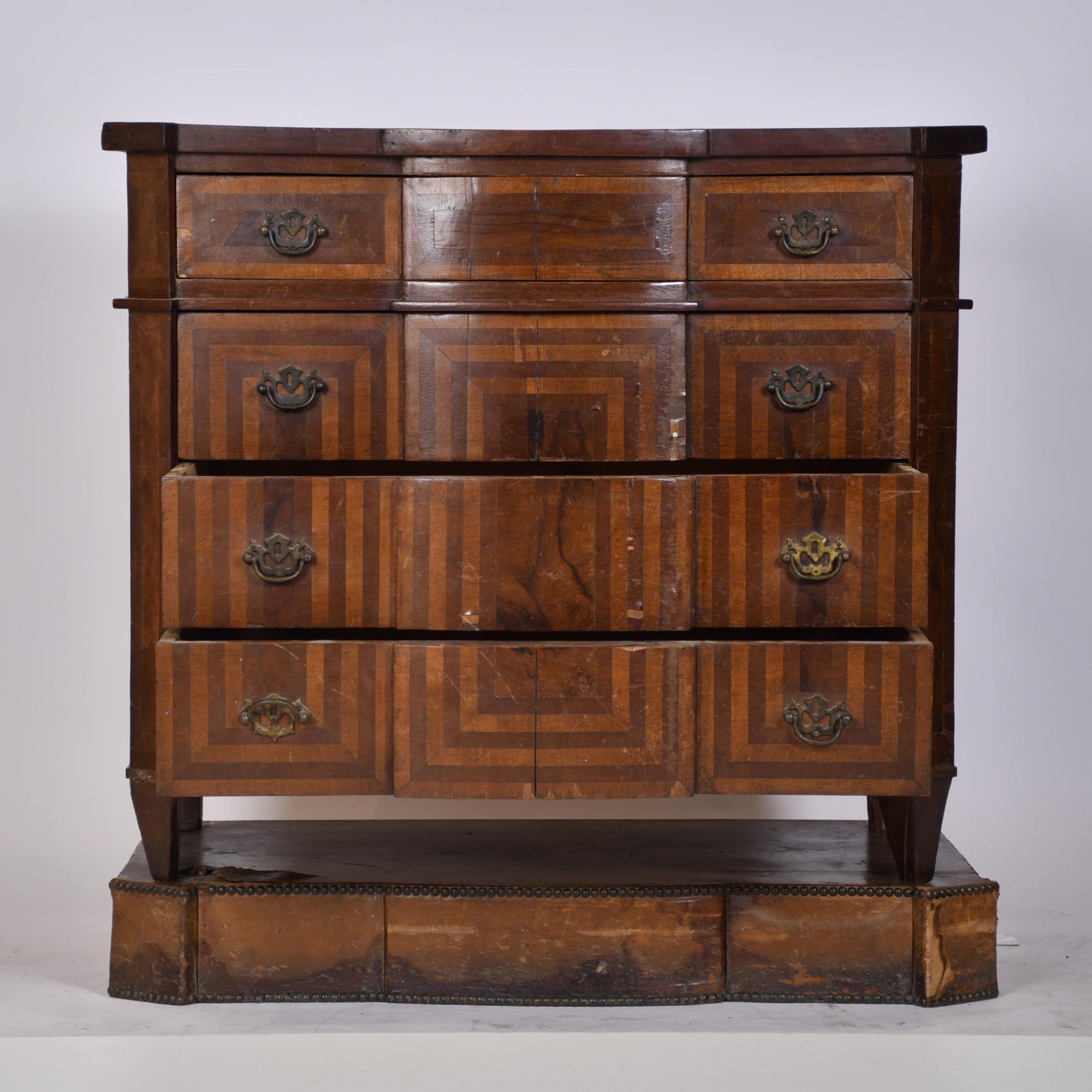 Spanish chest of drawers or bedside table, George II style,