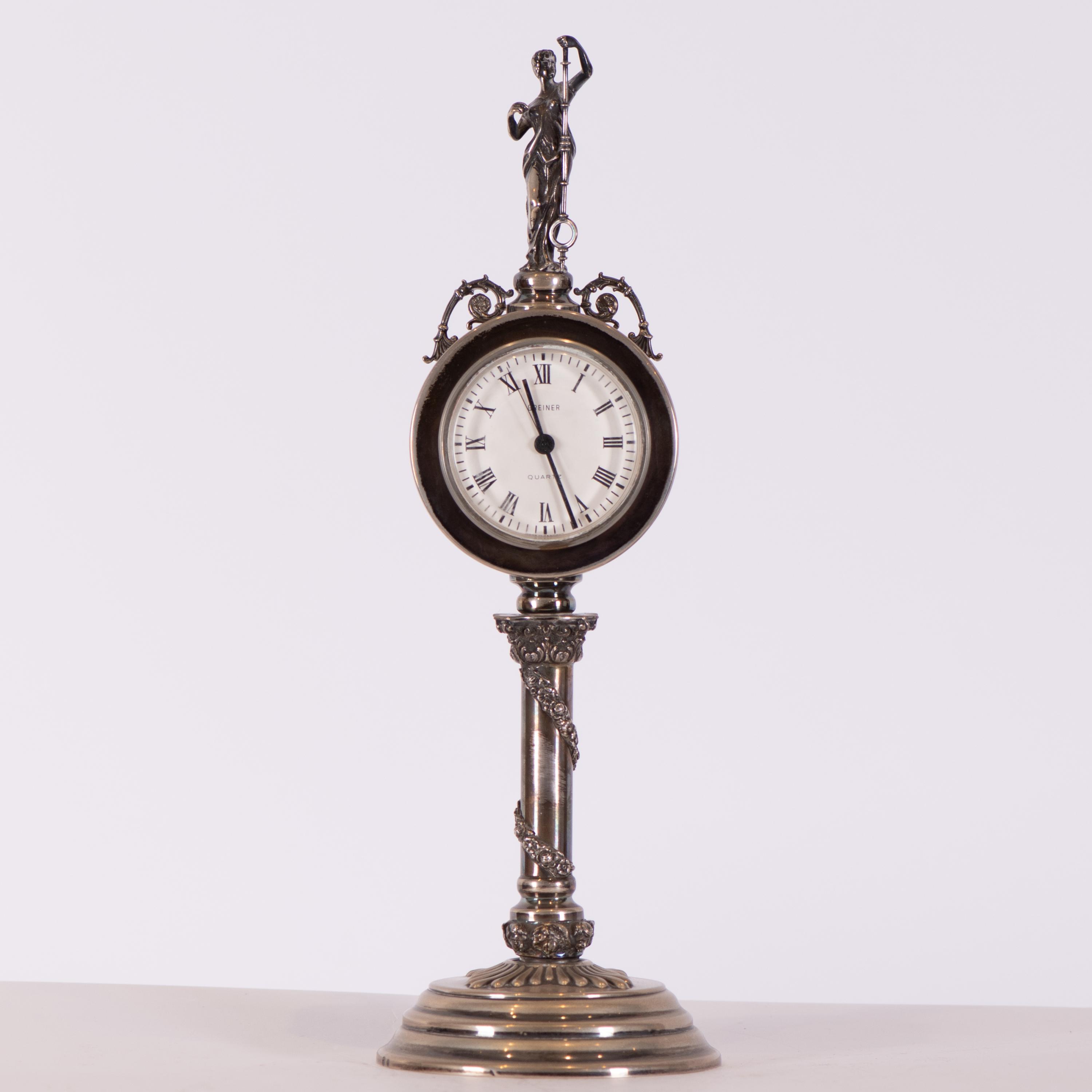 GREINIER, table clock, after Neoclassical styles, circa 196