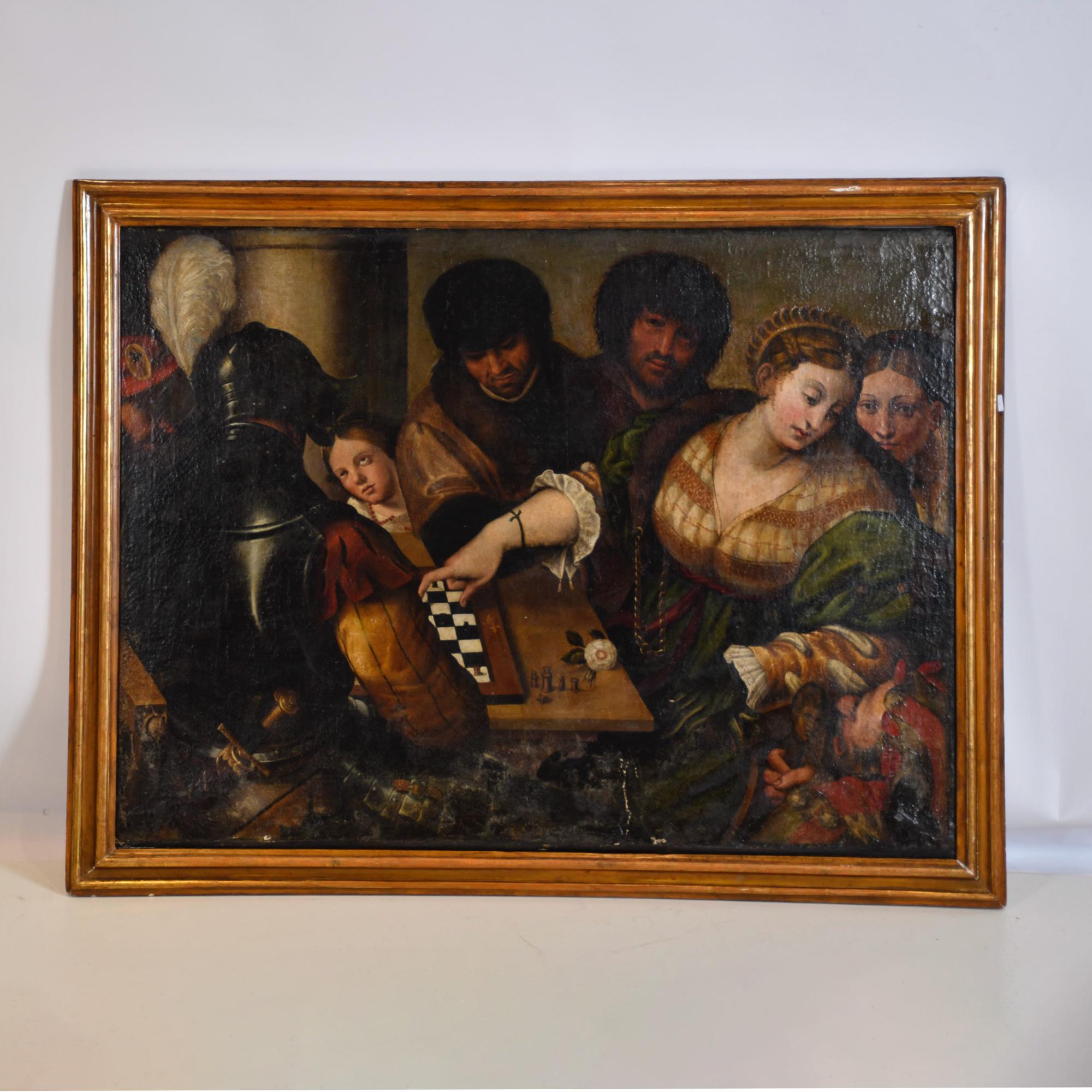 18TH CENTURY ITALIAN SCHOOL. ‘Chess game’.