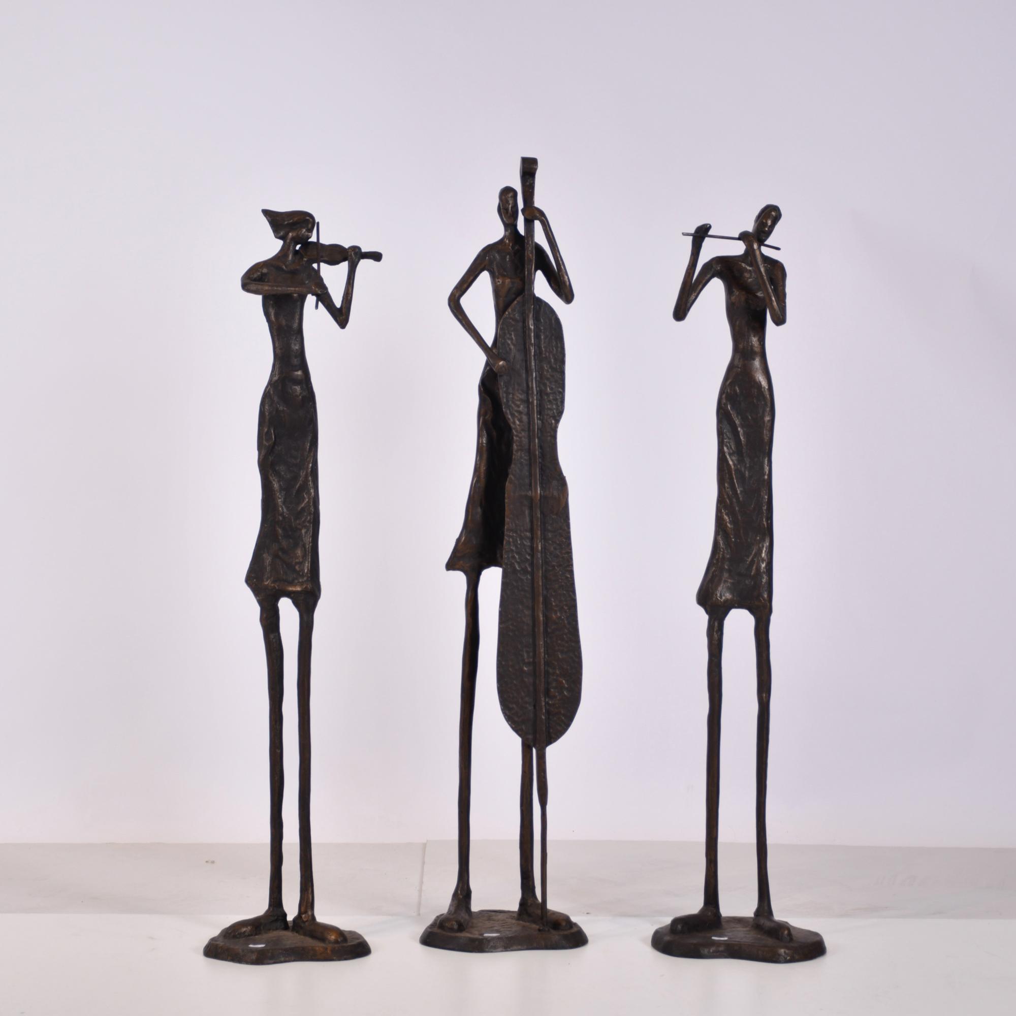 AFTER MODELS BY ALBERTO GIACOMETTI (1901-1966). ‘Trio of Mu