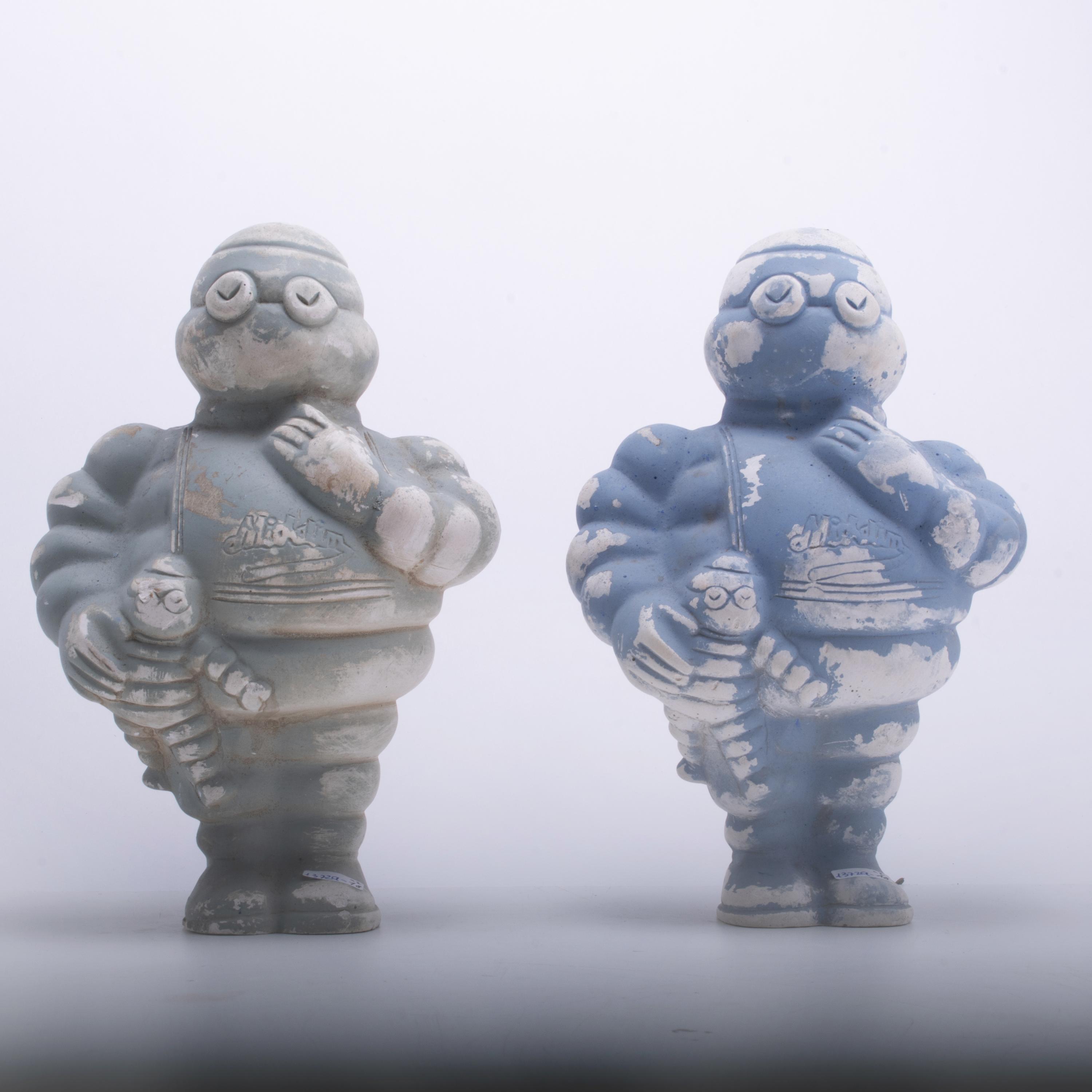 Pair of ‘Bibendums’, the Michelin Man, mid 20th century.