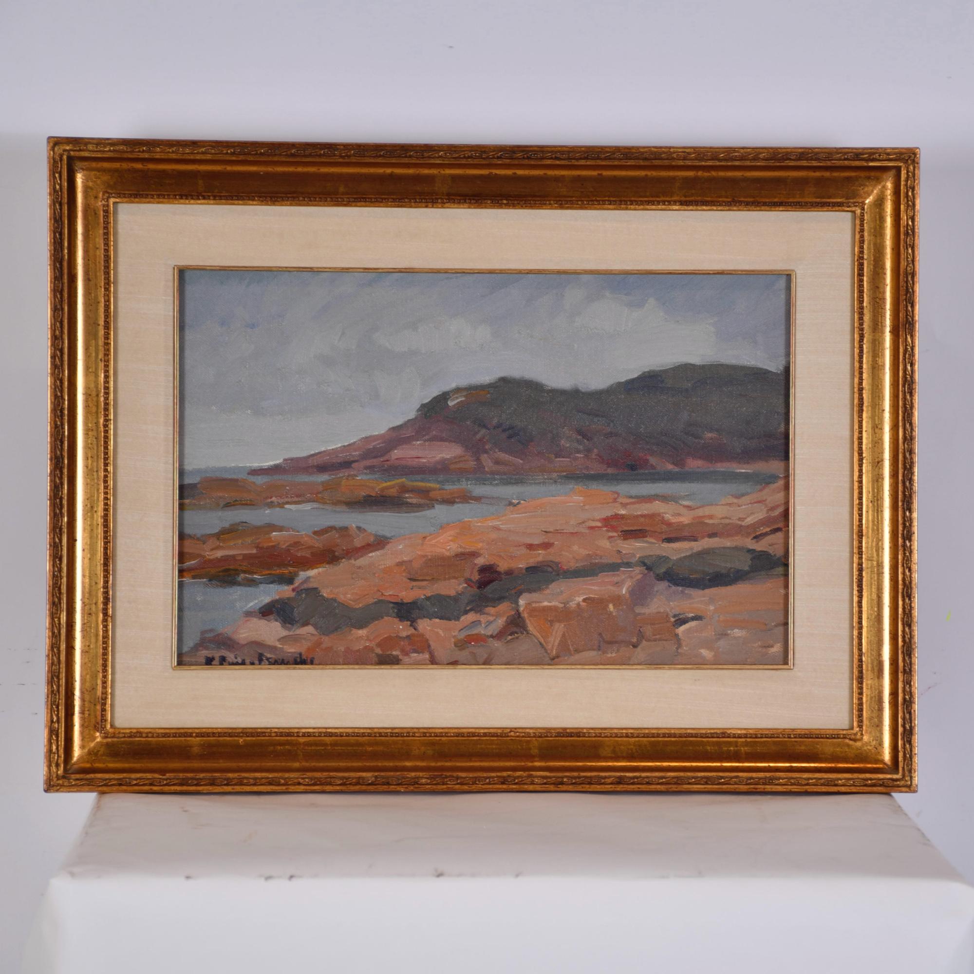 BONAVENTURA PUIG I PERUCHO (1886-1977). &#39;Seaside landscape&#39;.