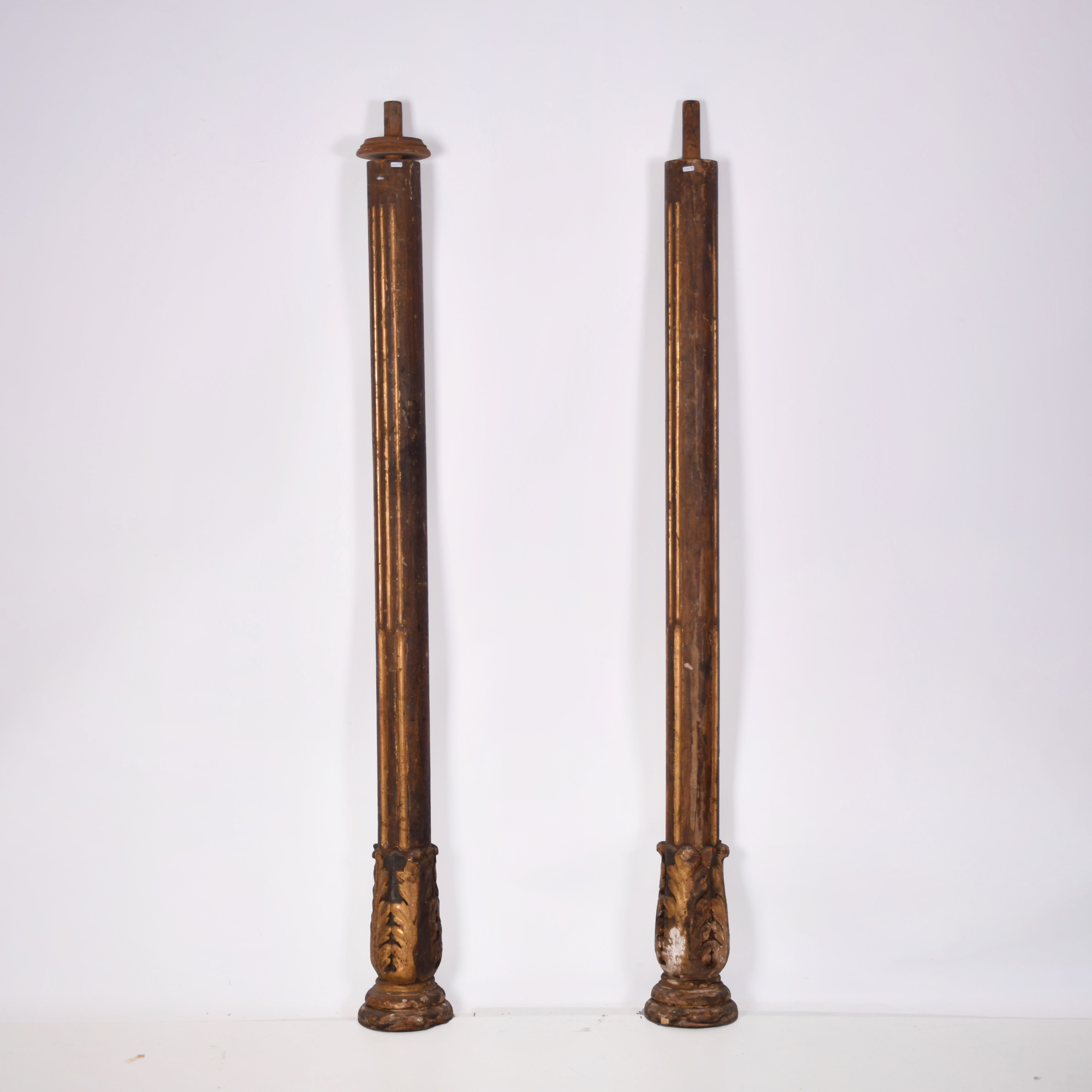 Pair of Neoclassical columns, 18th century.
