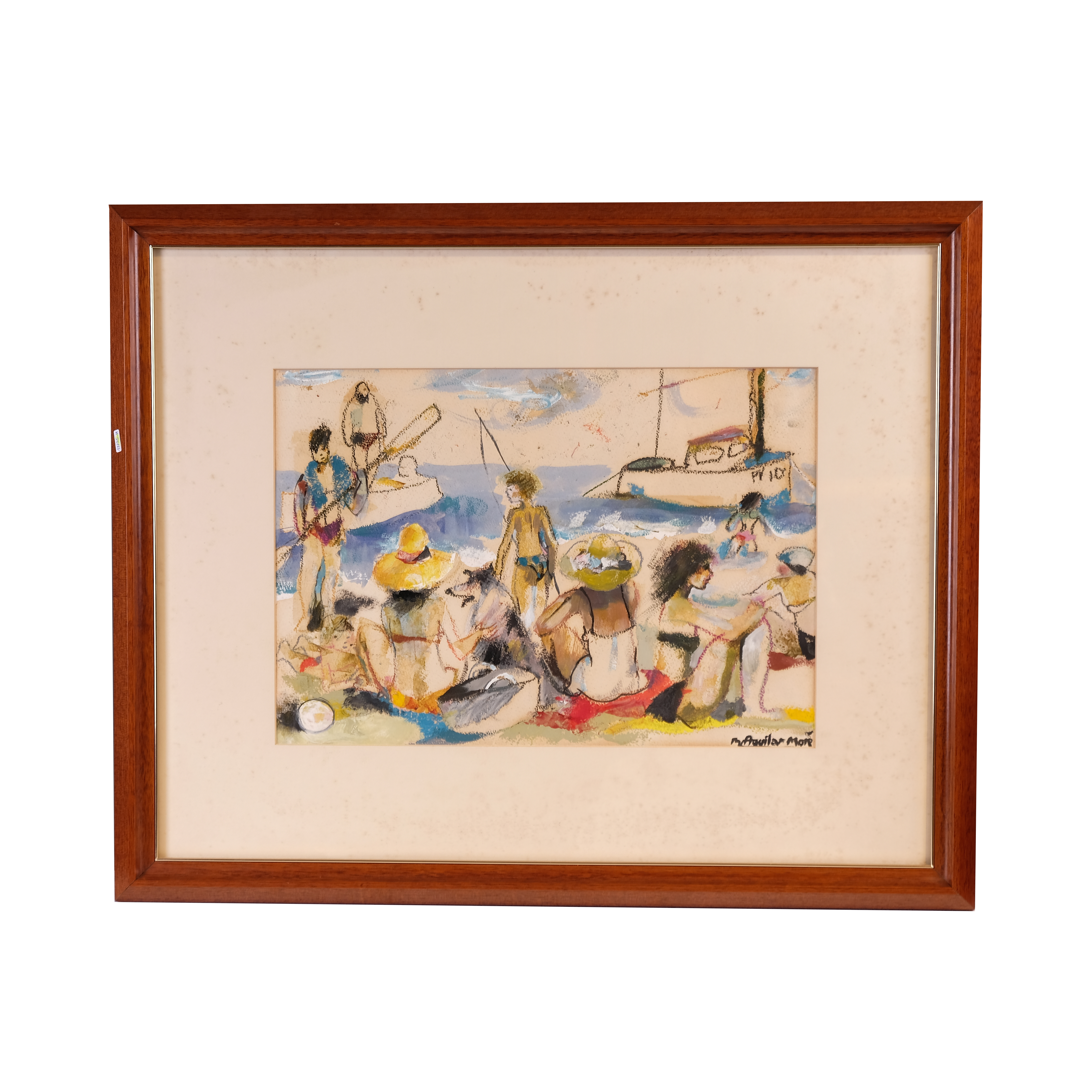 RAMÓN AGUILAR MORÉ (1924-2015). &#39;Beach day&#39;.