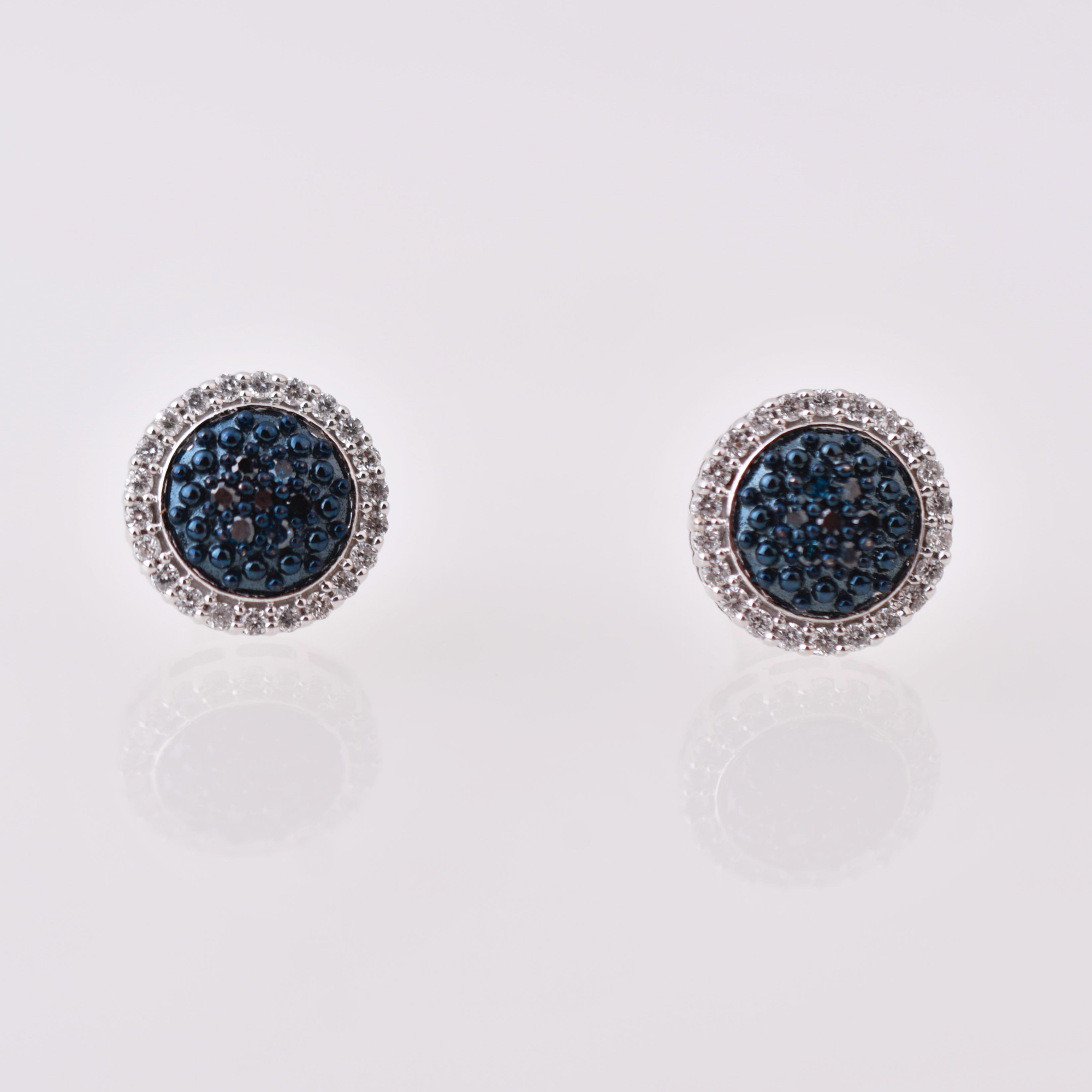 Button earrings