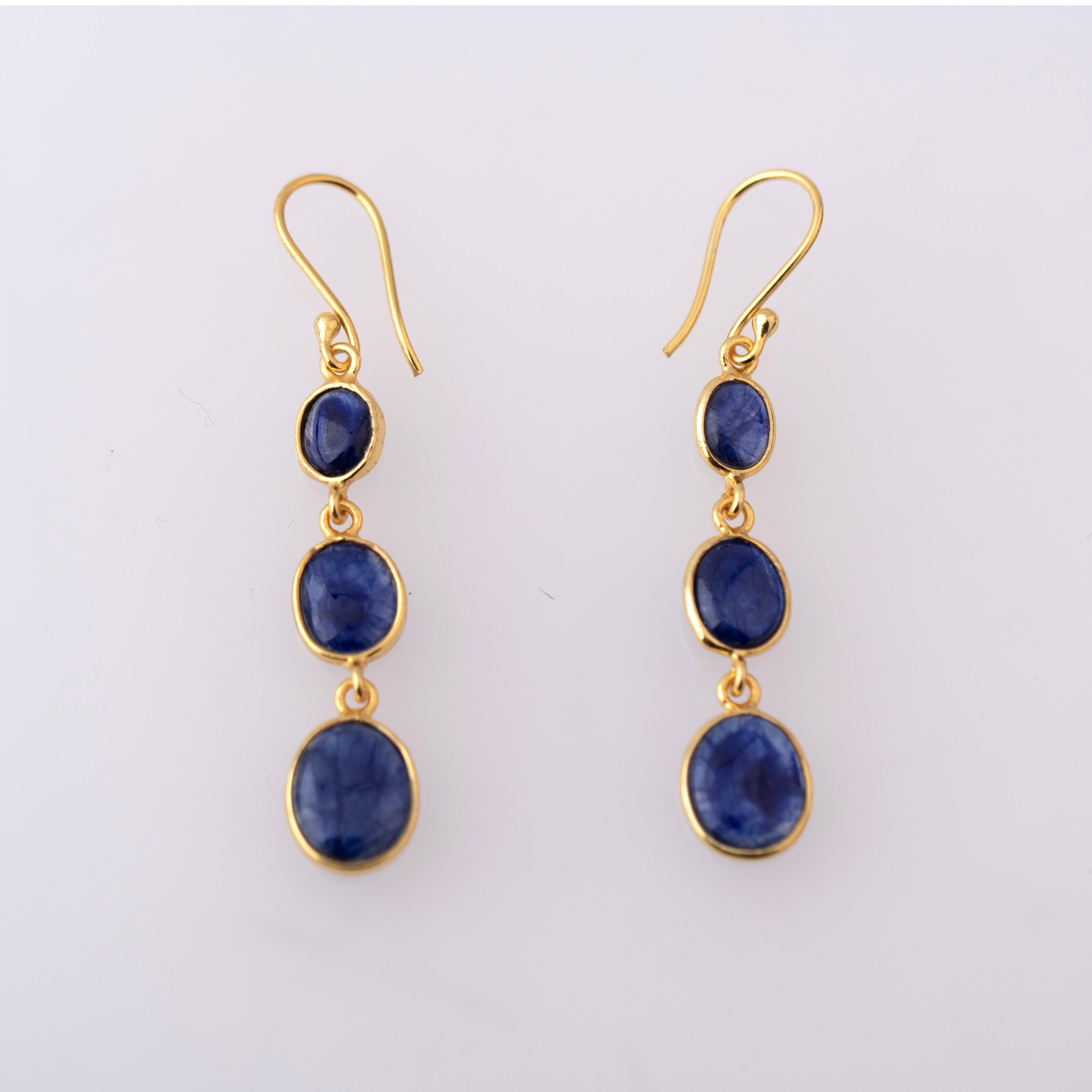 Gradient pendant earrings