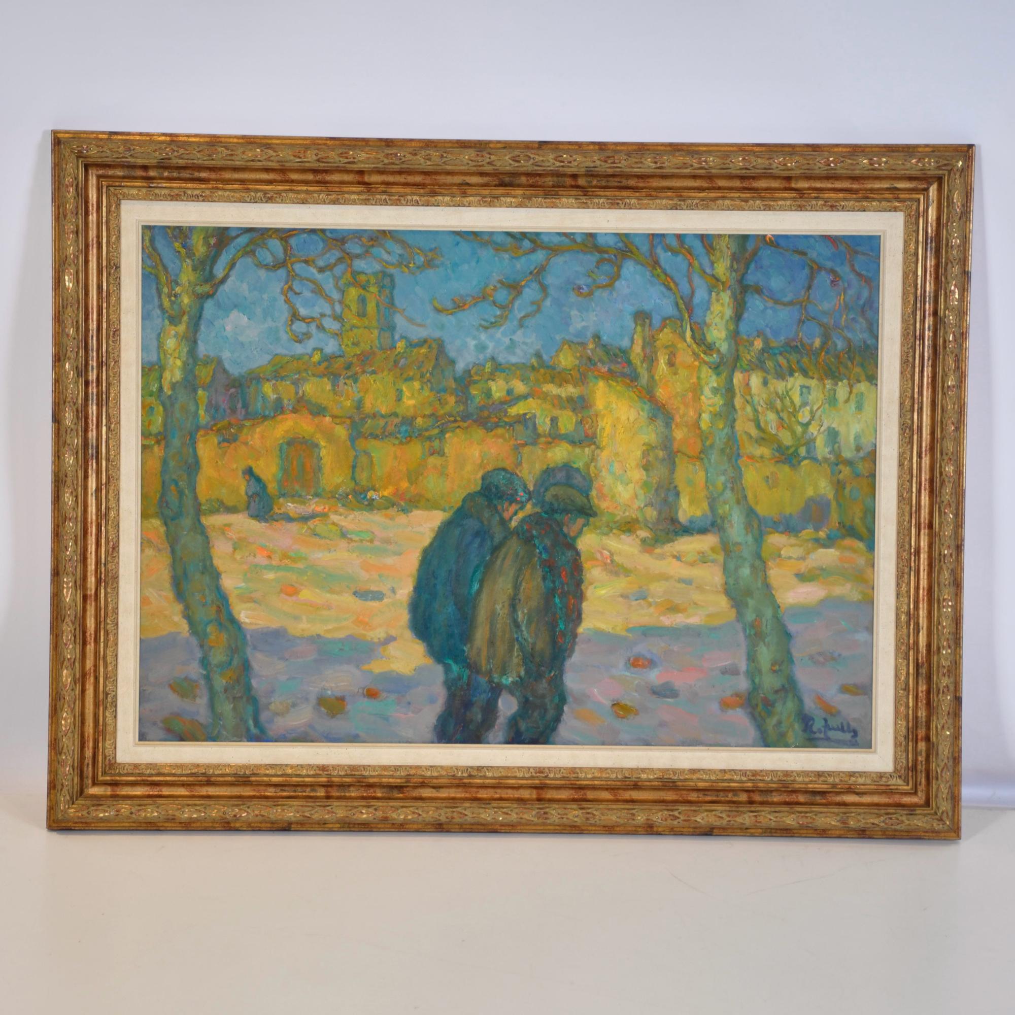 RAMON TRULLS PONS (1921-?).  ‘Gentlemen walking’.