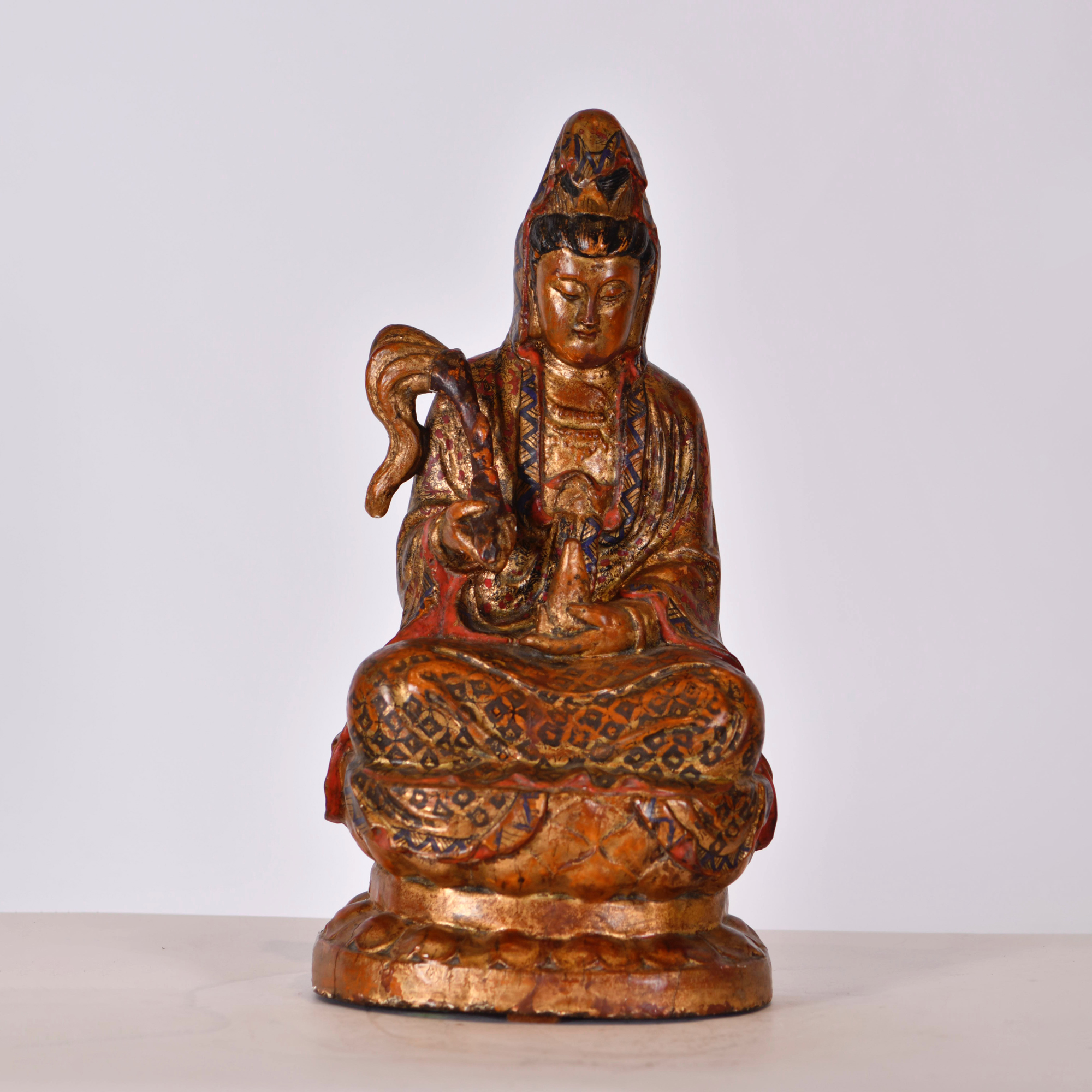 CHINESE SCHOOL. Guanyin figure, circa 1900.