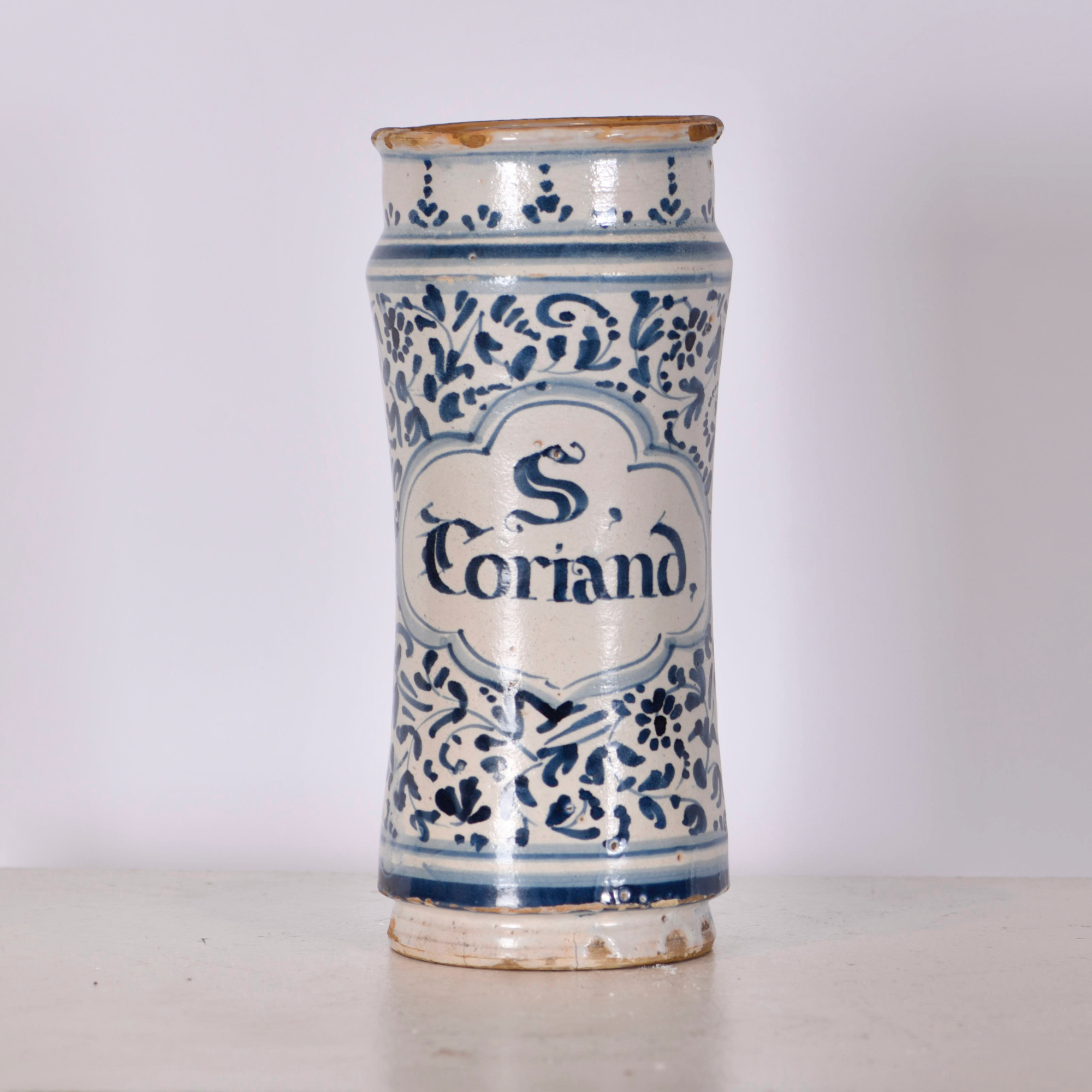 Catalan pharmacy jar, 18th century.