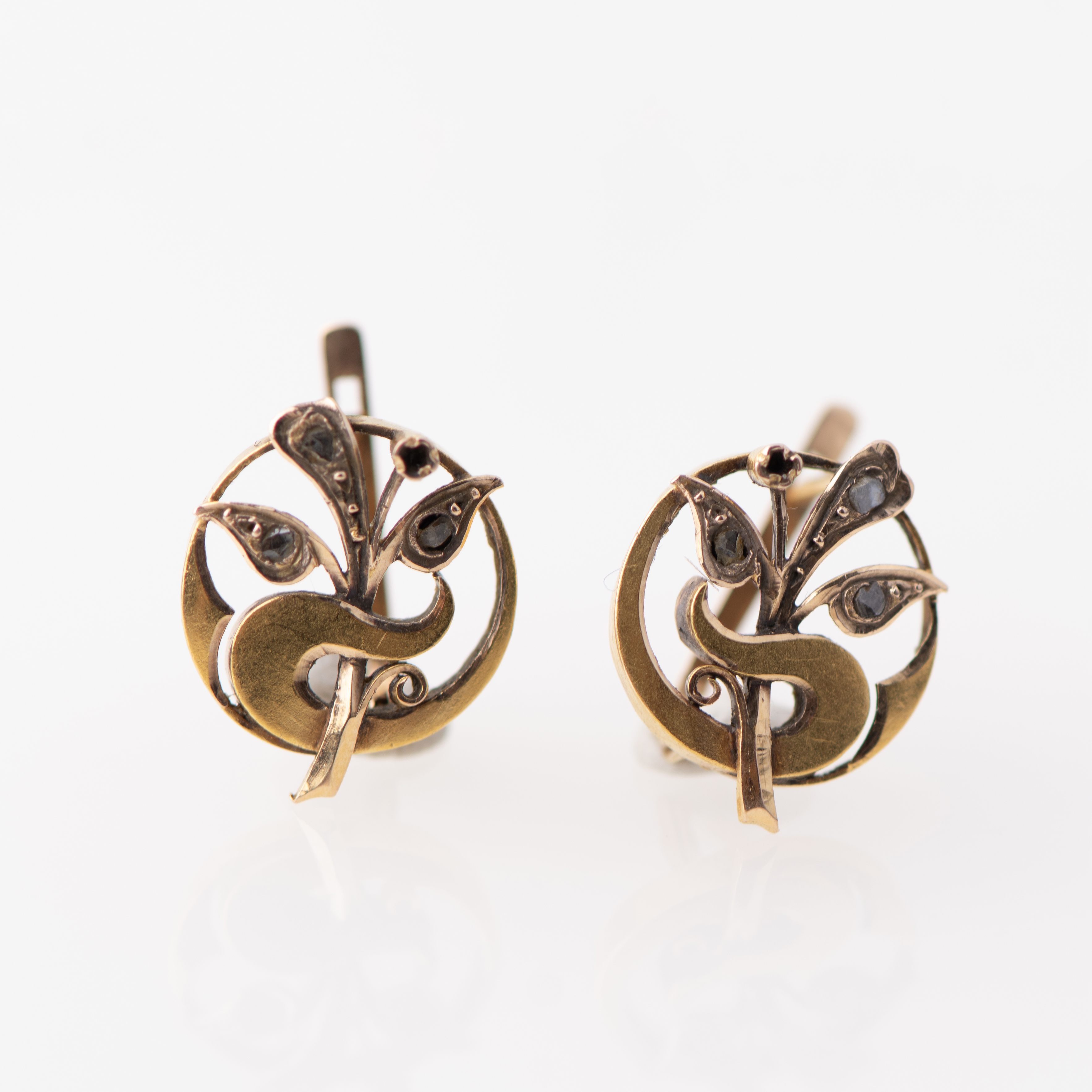 Modernist style earrings.