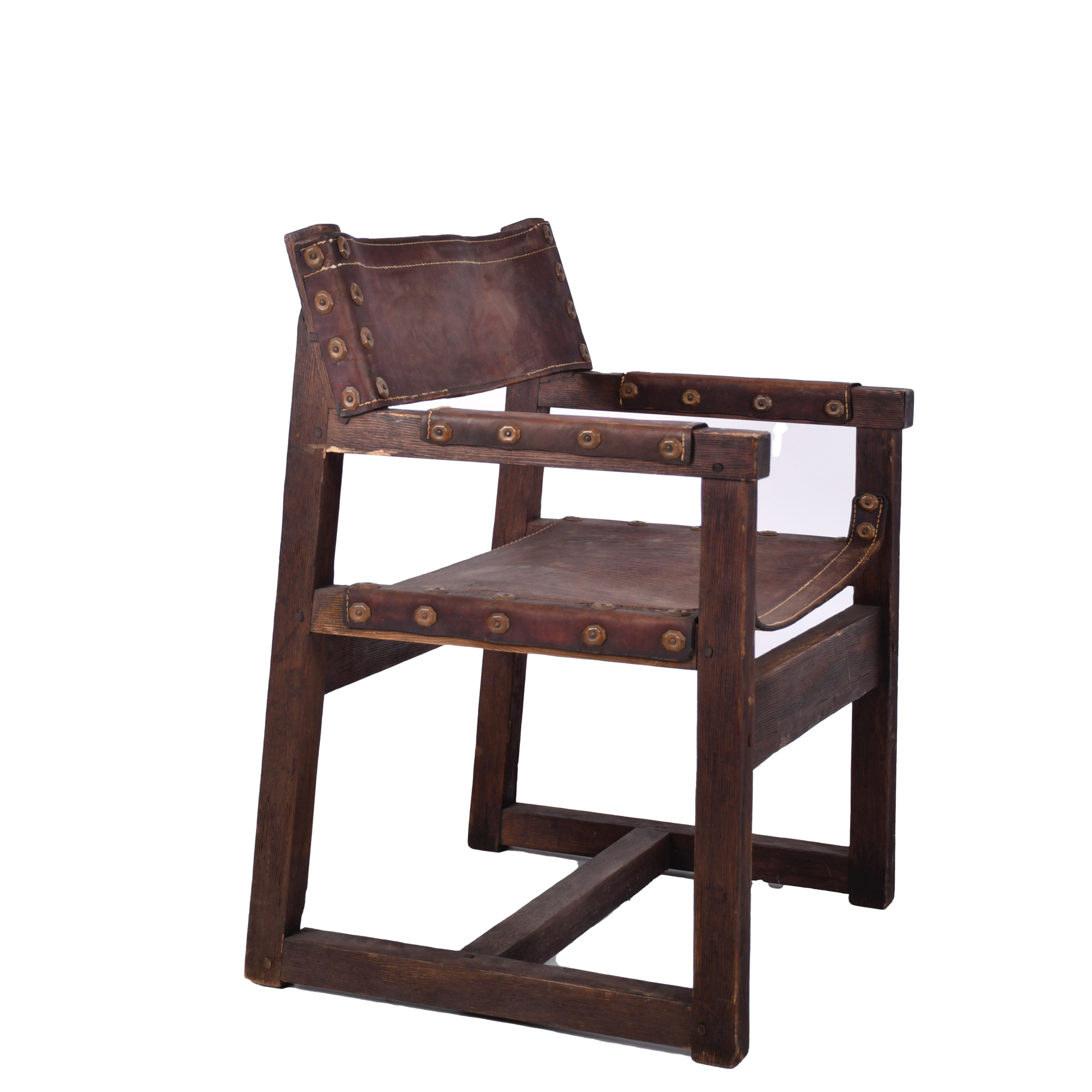 BIOSCA. Conjunto de dos sillas, circa 1960.